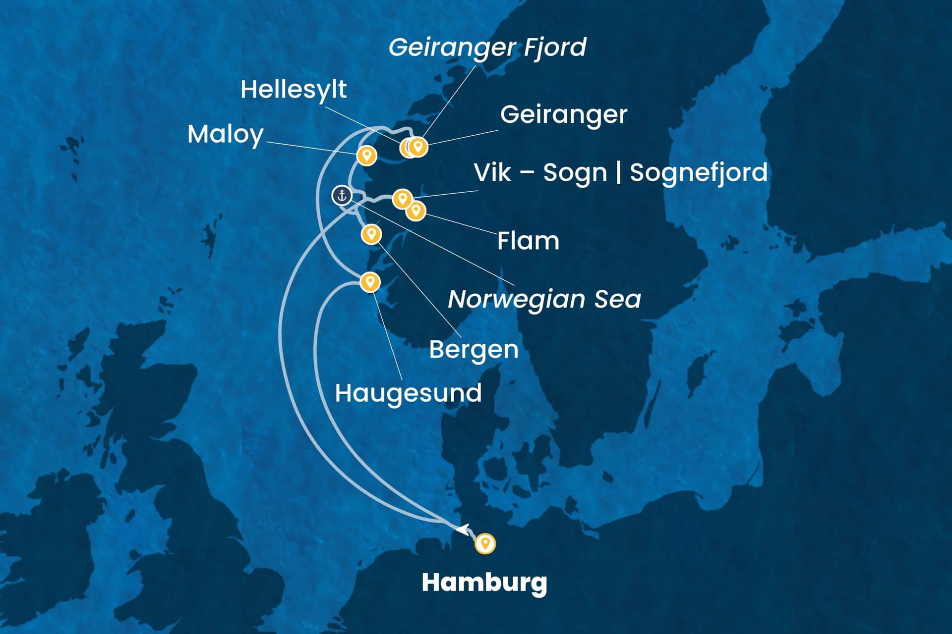 9 nights North European cruise on Costa Favolosa
from ๐ฉ๐ช Hamburg
