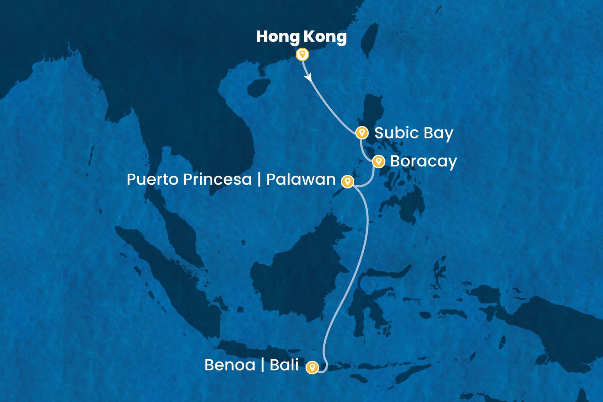 7 nights Extraordinary cruise on Costa Serena
from ðŸ‡ðŸ‡° Hong Kong to Benoa | Bali, Indonésie