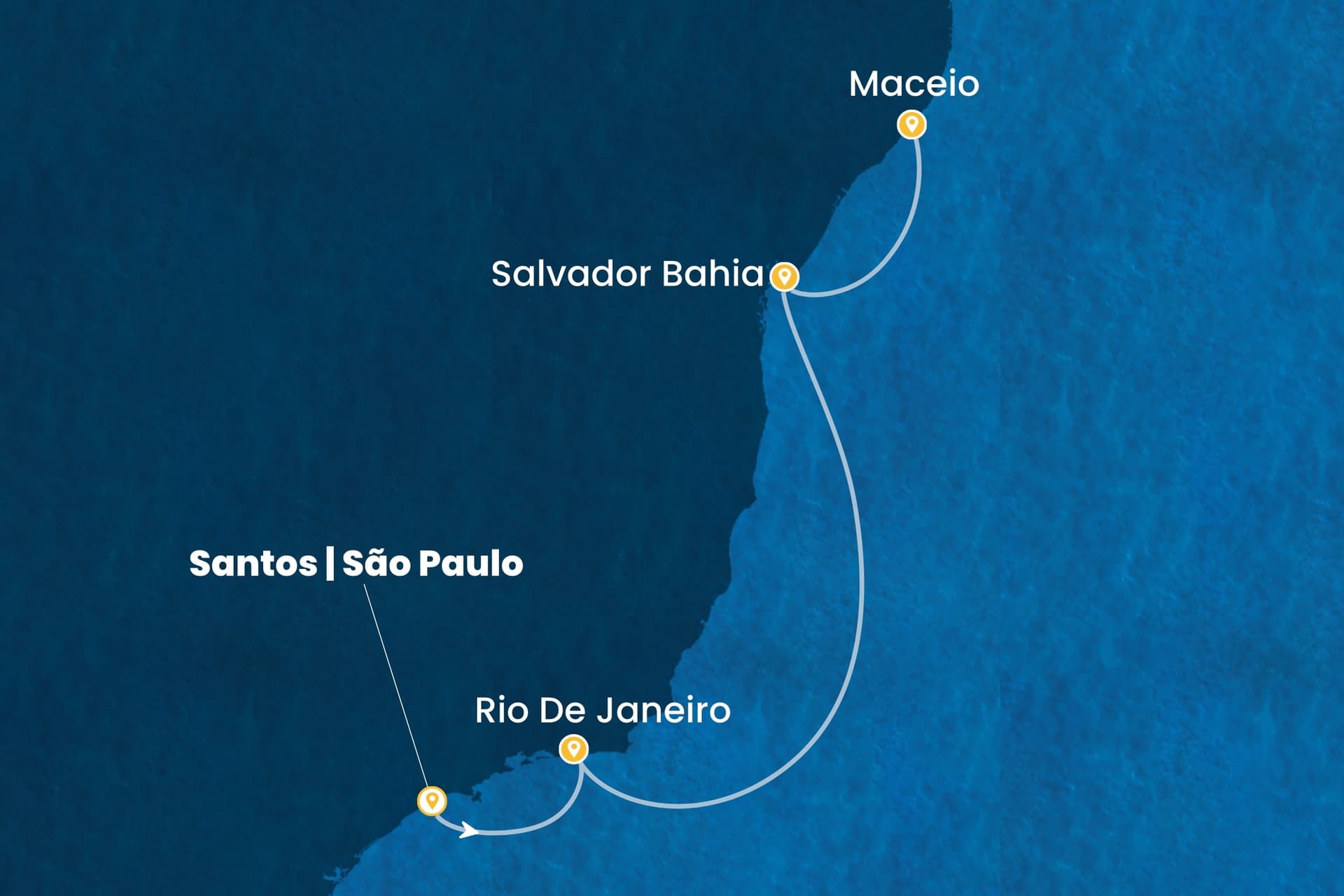 5 nights cruise on Costa Diadema
from ๐ง๐ท Santos (Sao Paulo) to ๐ง๐ท Maceio