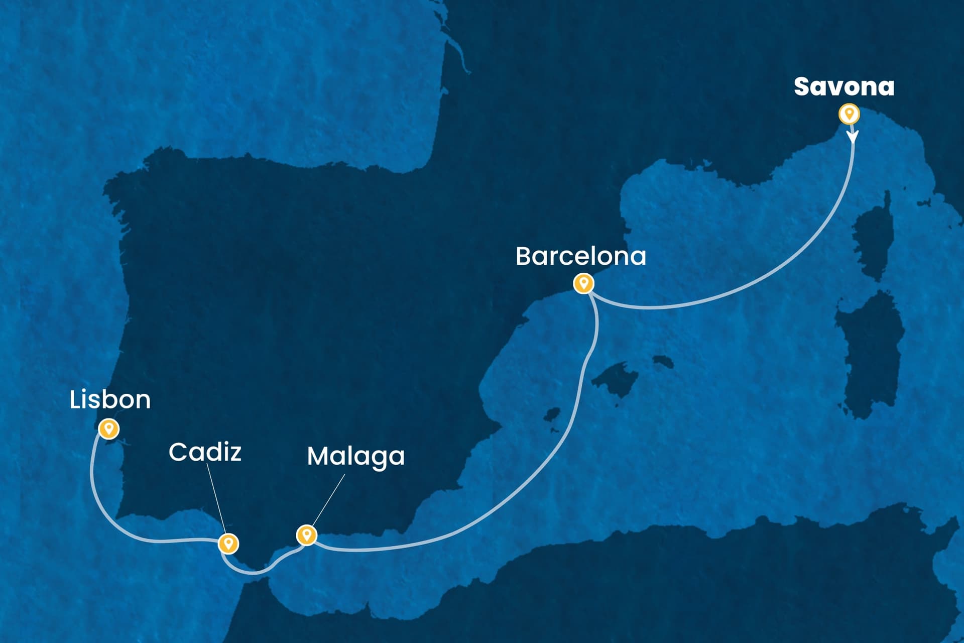 6 nights cruise on Costa Diadema
from ๐ฎ๐น Savona to ๐ต๐น Lisbon
