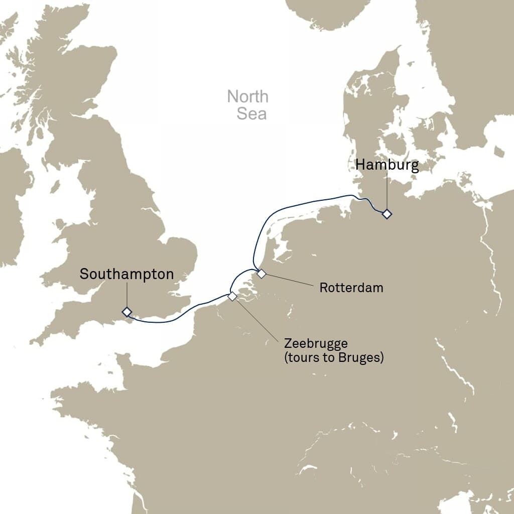 5 nights Mediterranean cruise on Queen Anne
from 🇩🇪 Hamburg to 🇬🇧 Southampton