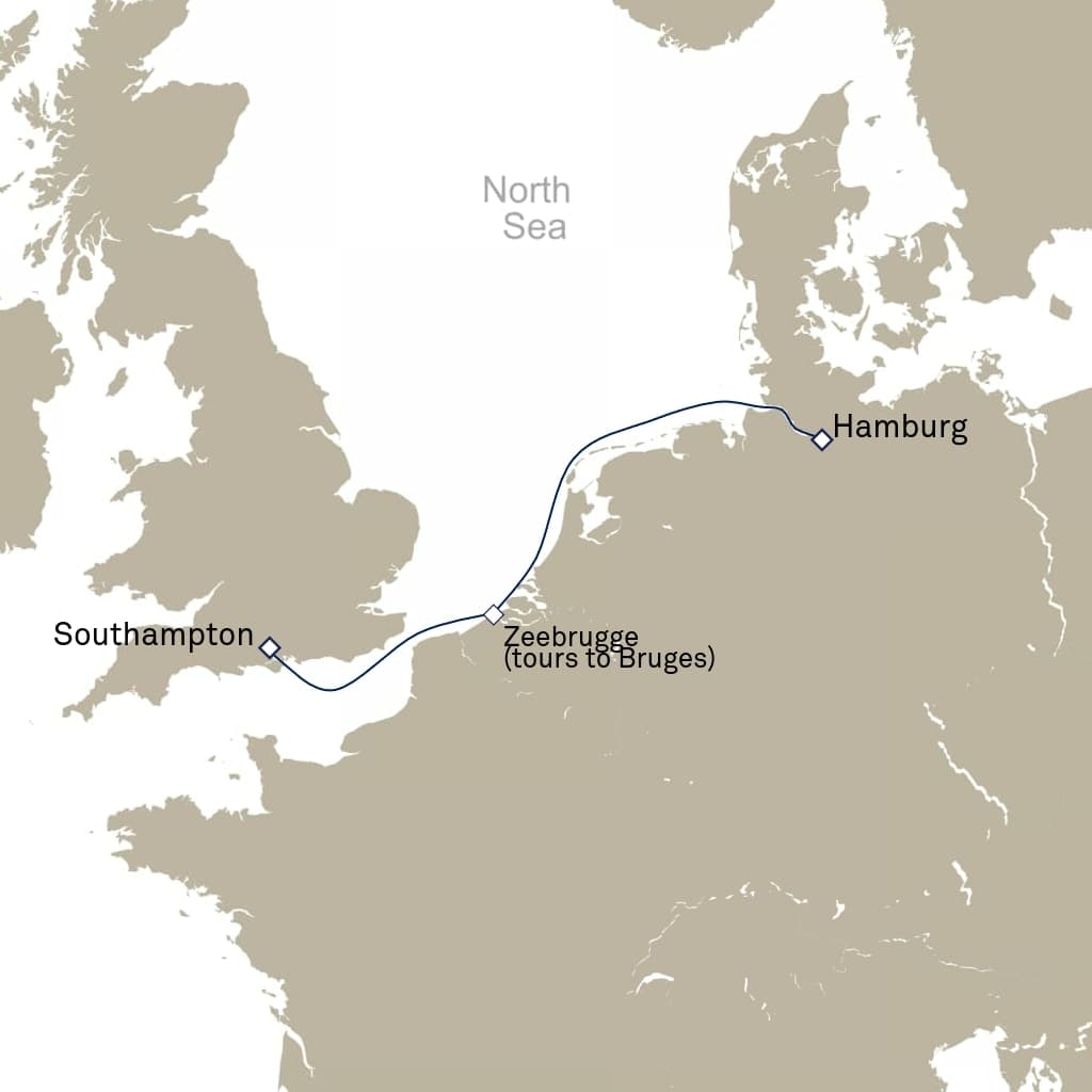3 nights Mediterranean cruise on Queen Anne
from 🇬🇧 Southampton to 🇩🇪 Hamburg