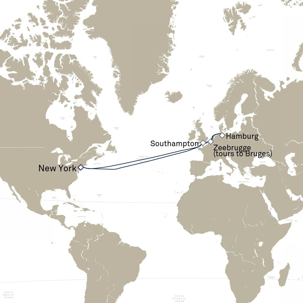 19 nights Transatlantic cruise on Queen Mary 2
from ๐บ๐ธ New York