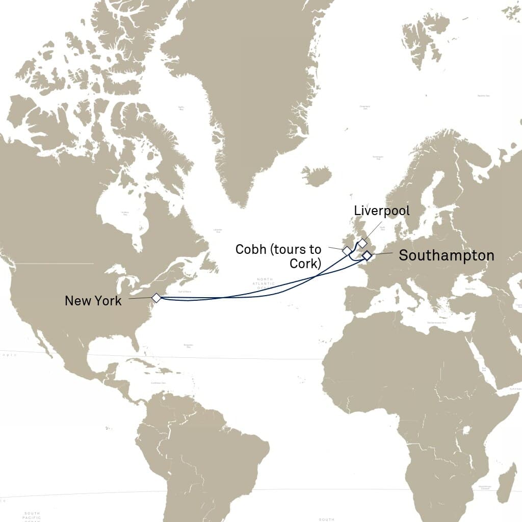 19 nights Mediterranean cruise on Queen Mary 2
from ๐ฌ๐ง Southampton