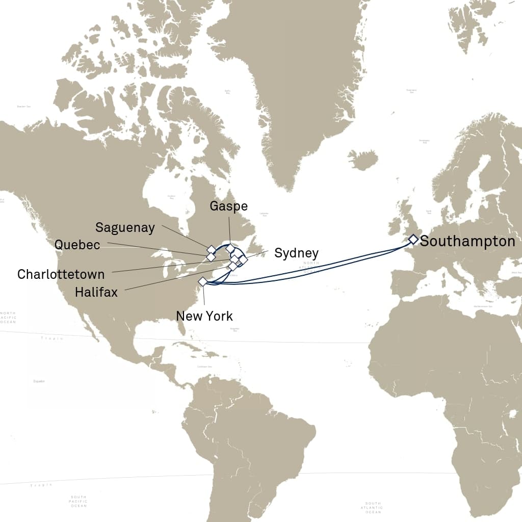 28 nights Transatlantic cruise on Queen Mary 2
from ๐ฌ๐ง Southampton