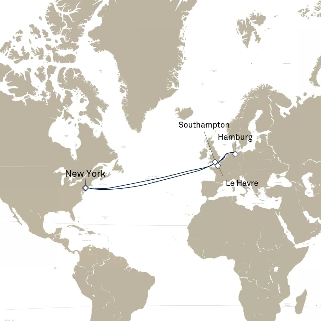 19 nights Transatlantic cruise on Queen Mary 2
from 🇺🇸 New York
