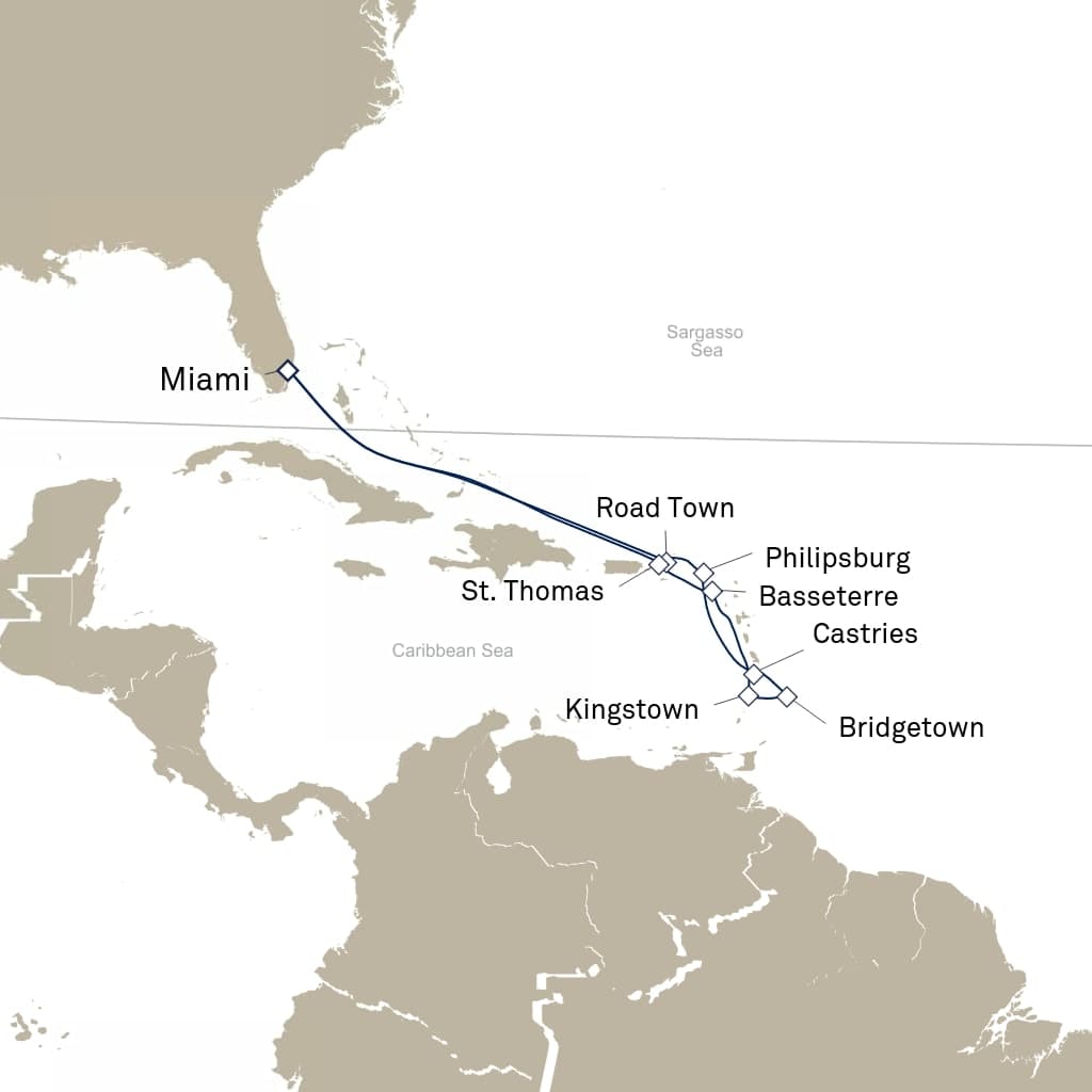 14 nights Caribbean cruise on Queen Elizabeth
from ๐บ๐ธ Miami