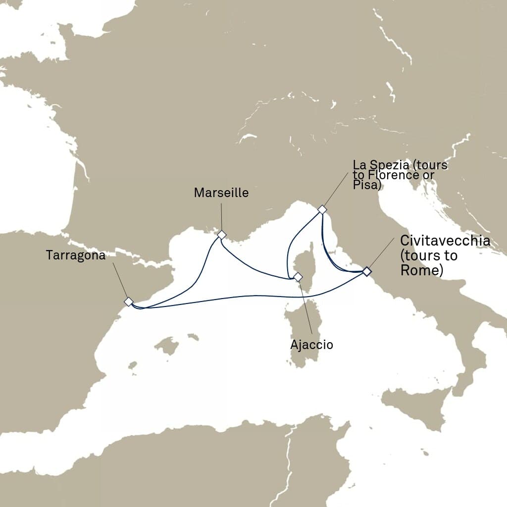 7 nights Mediterranean cruise on Queen Elizabeth
from 🇮🇹 Civitavecchia