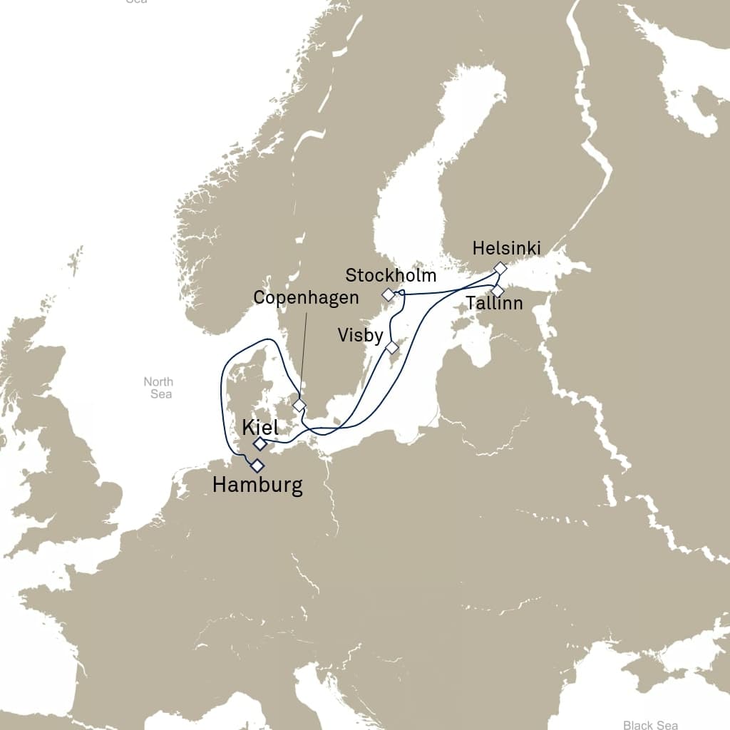 9 nights North European cruise on Queen Victoria
from 🇩🇪 Kiel to 🇩🇪 Hamburg