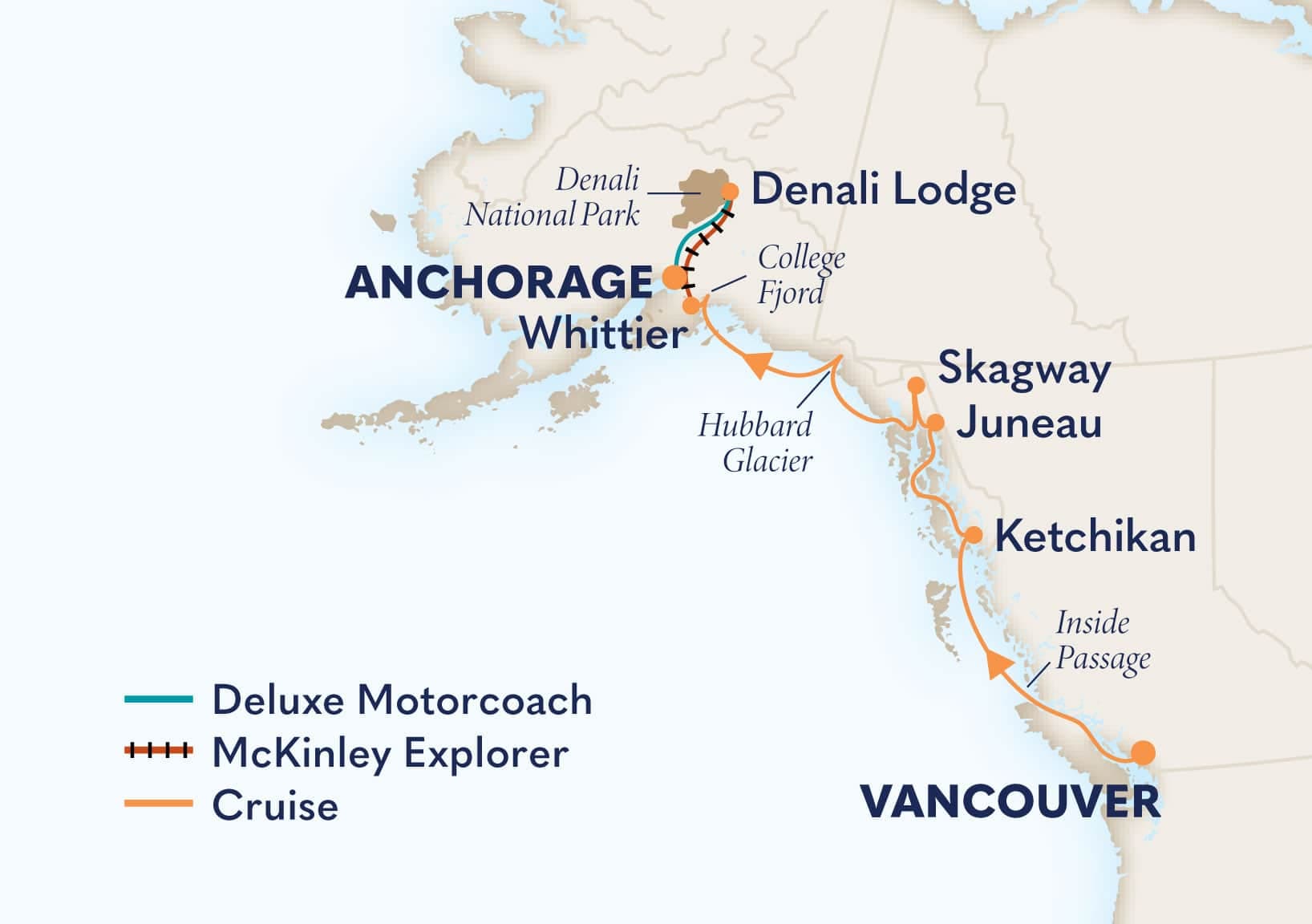 11 nights Alaskan cruise on Nieuw Amsterdam
from ๐จ๐ฆ Vancouver to ๐บ๐ธ Whittier