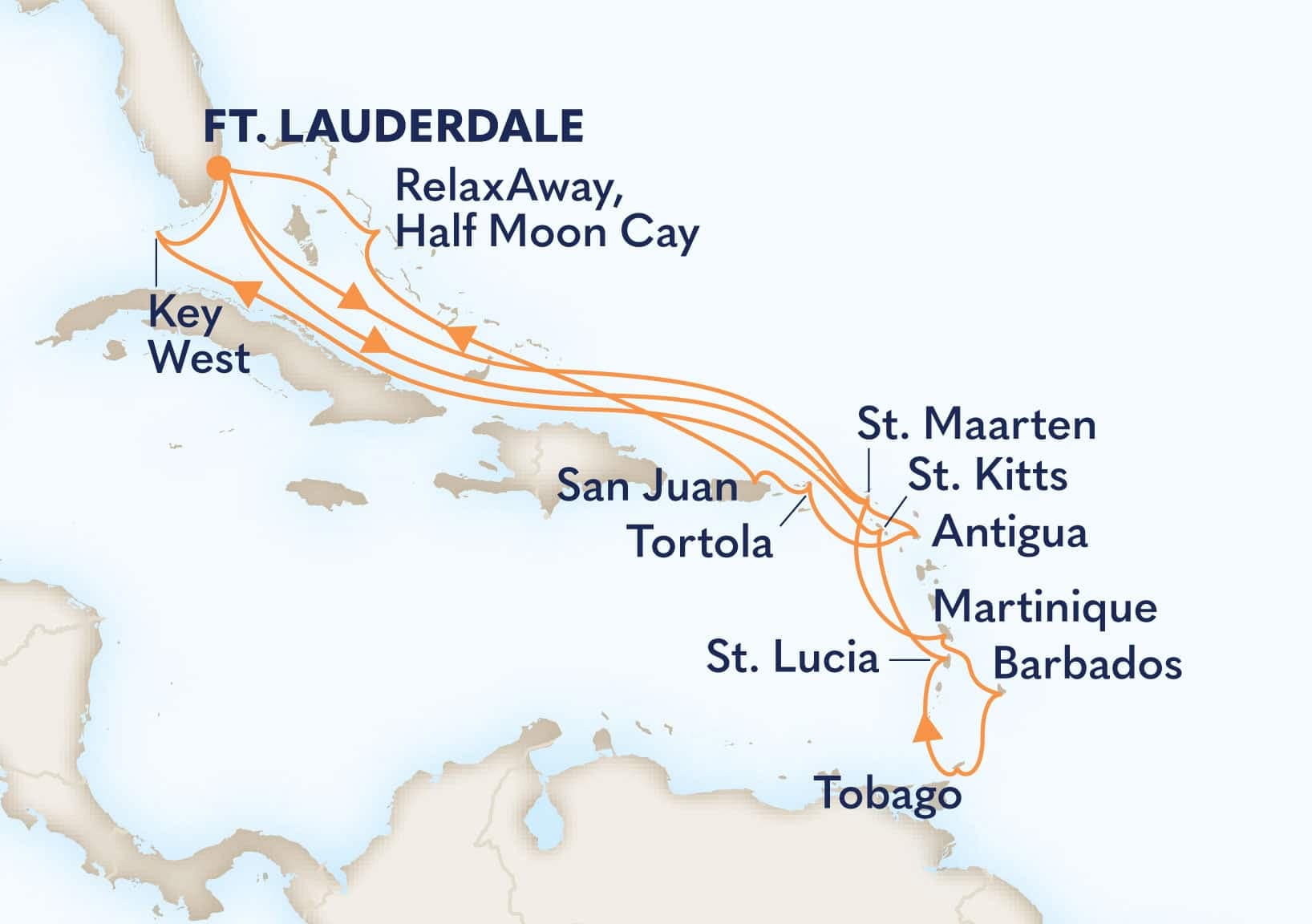 21 nights Caribbean cruise on Nieuw Amsterdam
from ๐บ๐ธ Fort Lauderdale