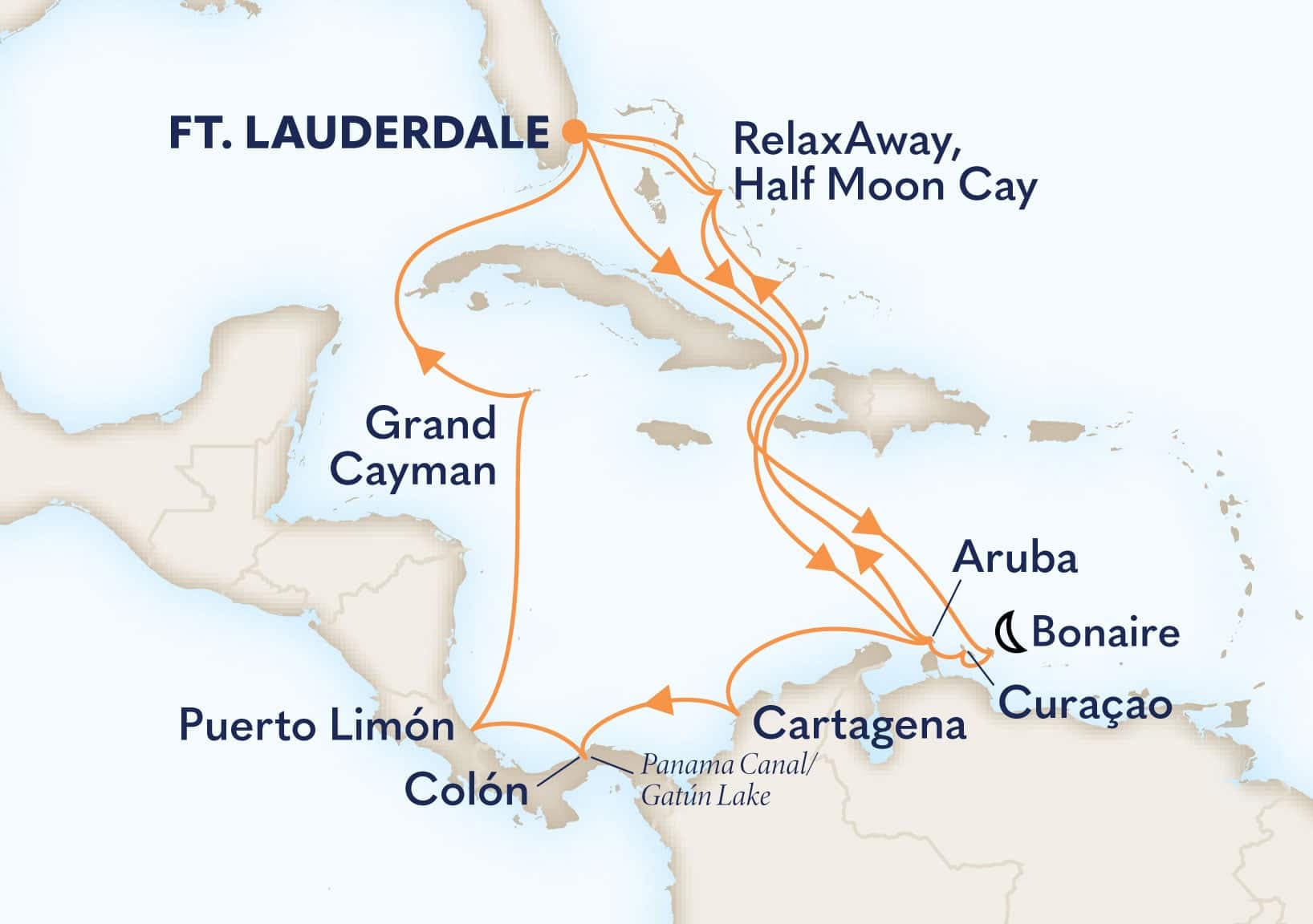 21 nights Panama canal cruise on Nieuw Amsterdam
from ๐บ๐ธ Fort Lauderdale