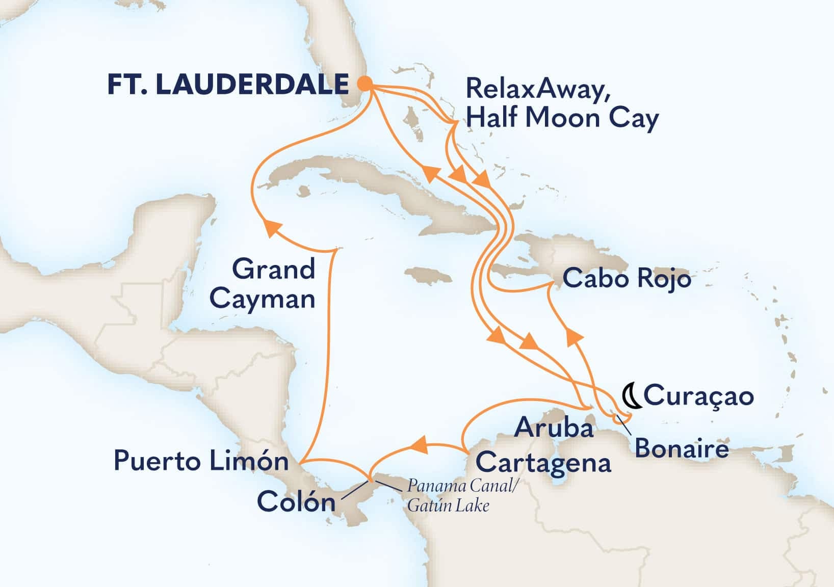 21 nights Panama canal cruise on Nieuw Amsterdam
from ๐บ๐ธ Fort Lauderdale
