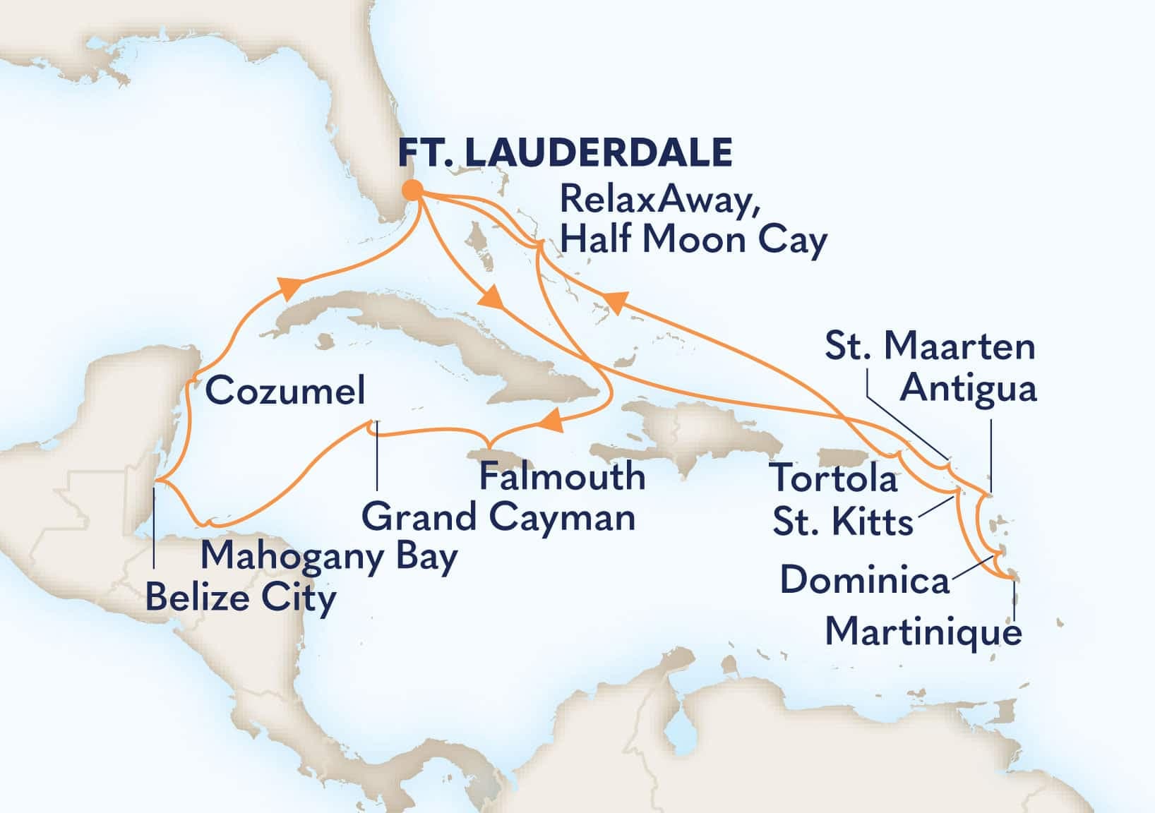 21 nights Caribbean cruise on Rotterdam
from ๐บ๐ธ Fort Lauderdale