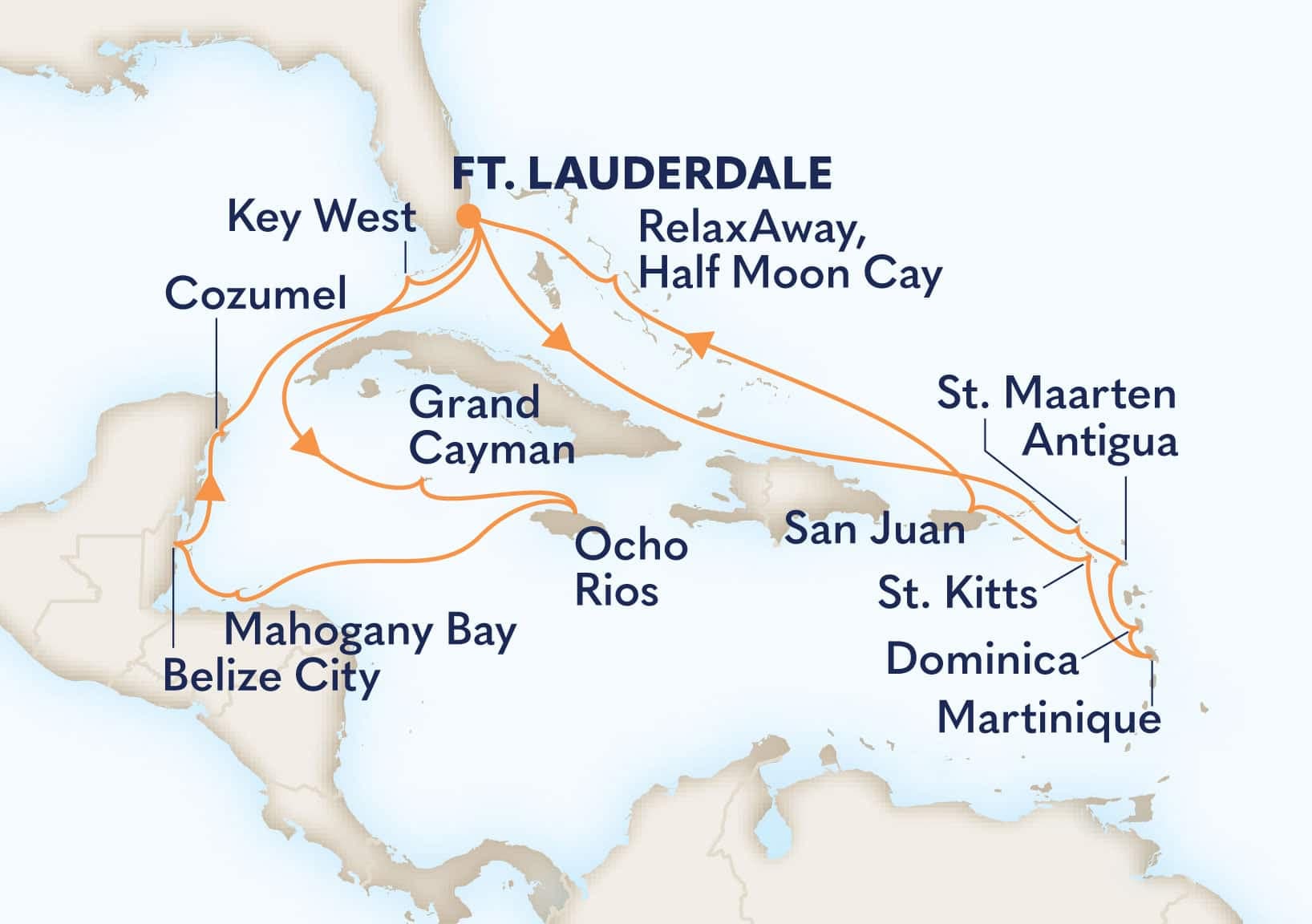 21 nights Caribbean cruise on Rotterdam
from ๐บ๐ธ Fort Lauderdale