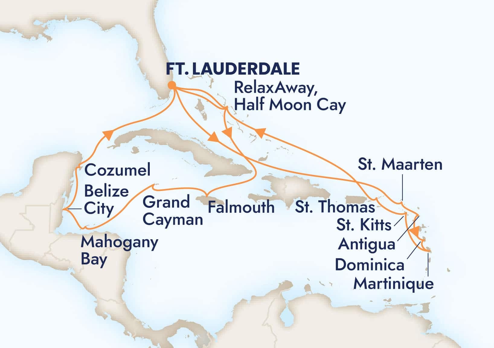 21 nights Caribbean cruise on Eurodam
from ๐บ๐ธ Fort Lauderdale