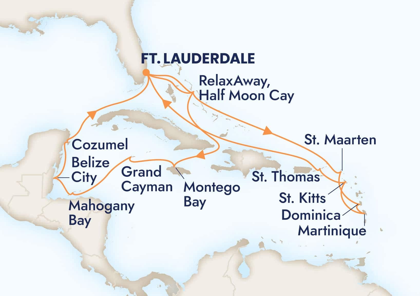 21 nights Caribbean cruise on Eurodam
from ๐บ๐ธ Fort Lauderdale