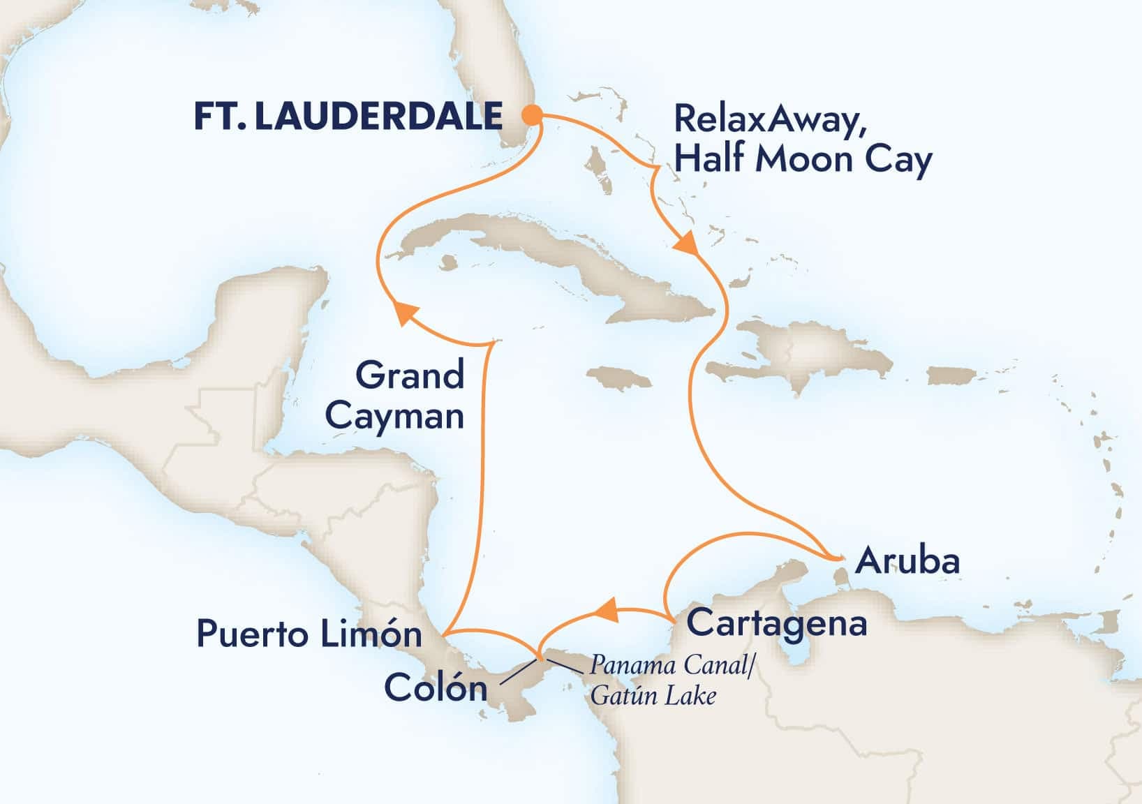 12 nights Caribbean cruise on Oosterdam
from ๐บ๐ธ Fort Lauderdale