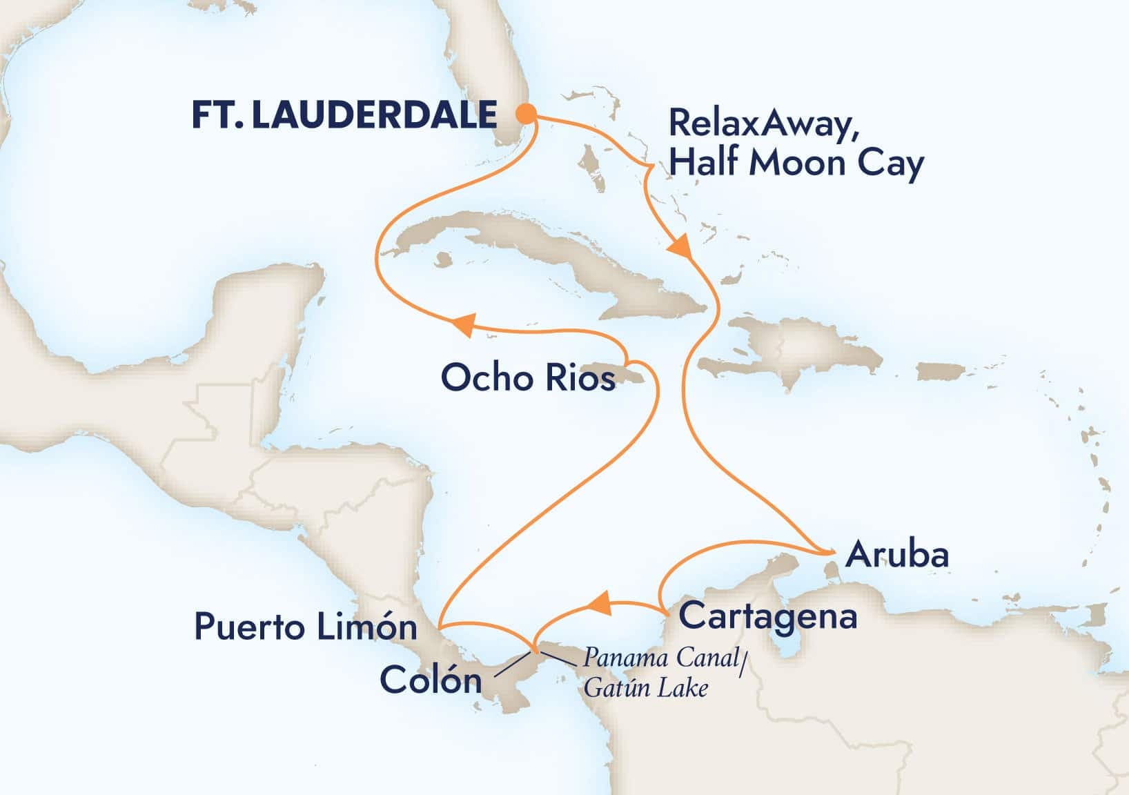 12 nights Caribbean cruise on Oosterdam
from ๐บ๐ธ Fort Lauderdale