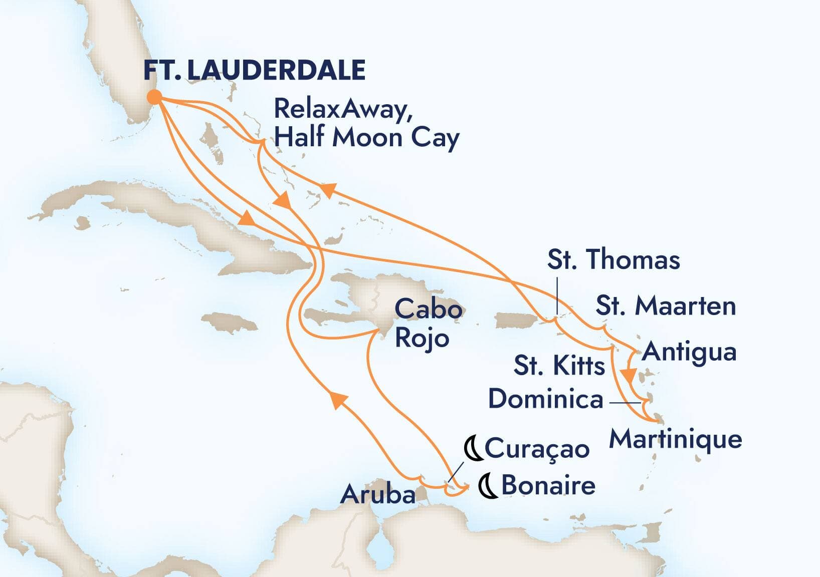 21 nights Caribbean cruise on Eurodam
from ๐บ๐ธ Fort Lauderdale