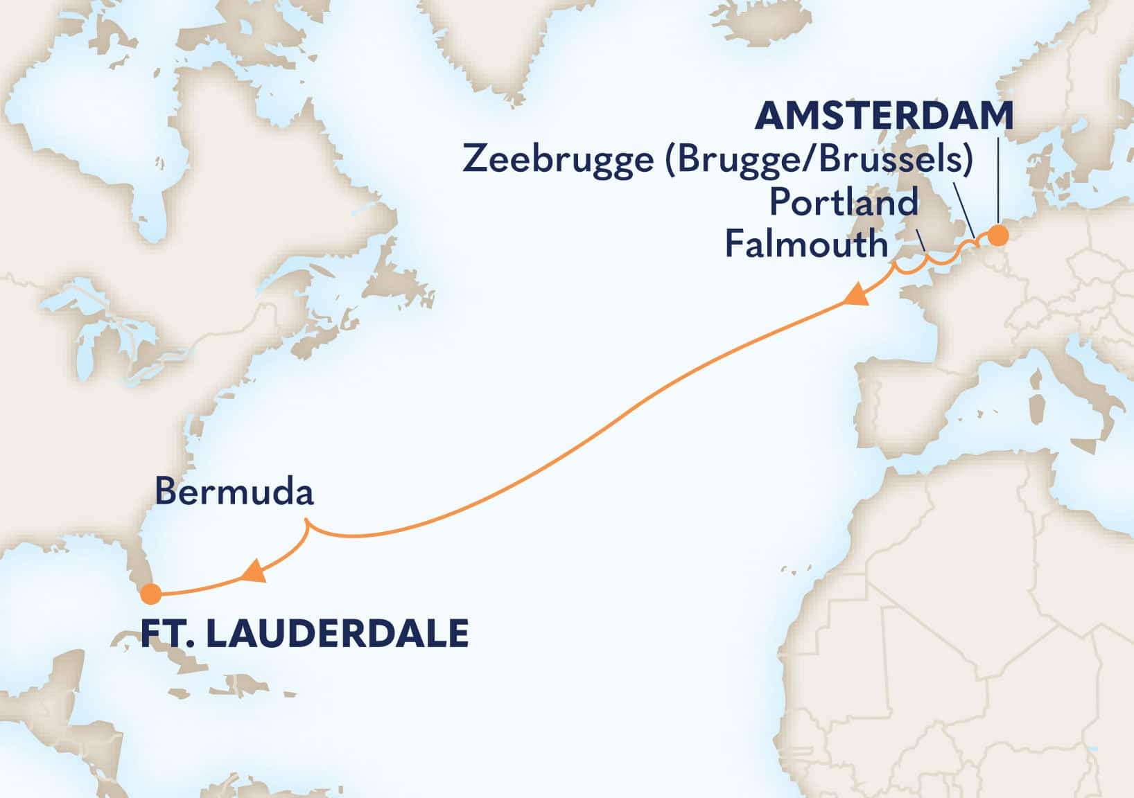 13 nights Mediterranean cruise on Rotterdam
from ๐ณ๐ฑ Amsterdam to ๐บ๐ธ Fort Lauderdale