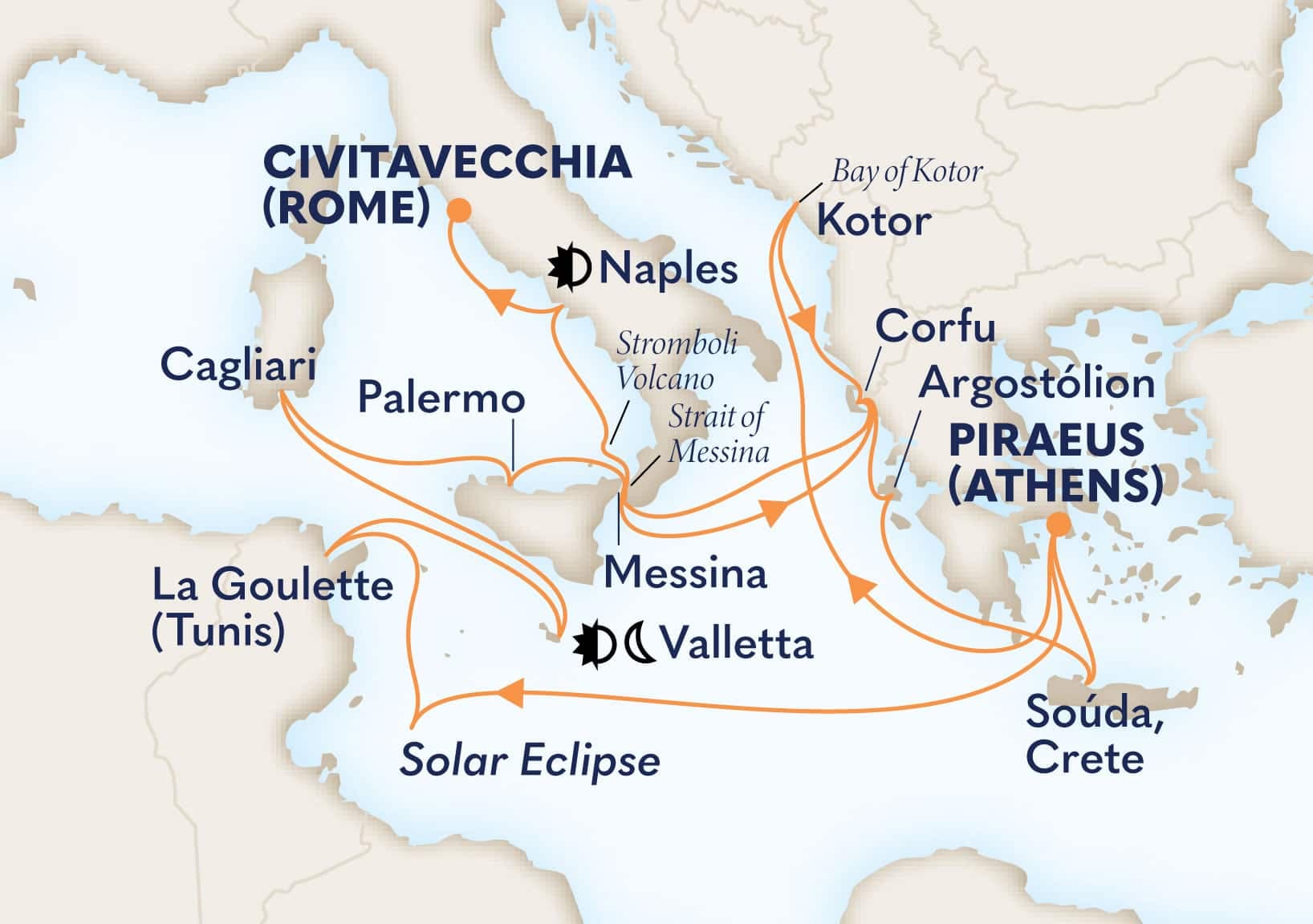 21 nights Mediterranean cruise on Oosterdam
from ๐ฌ๐ท Athens to ๐ฎ๐น Civitavecchia