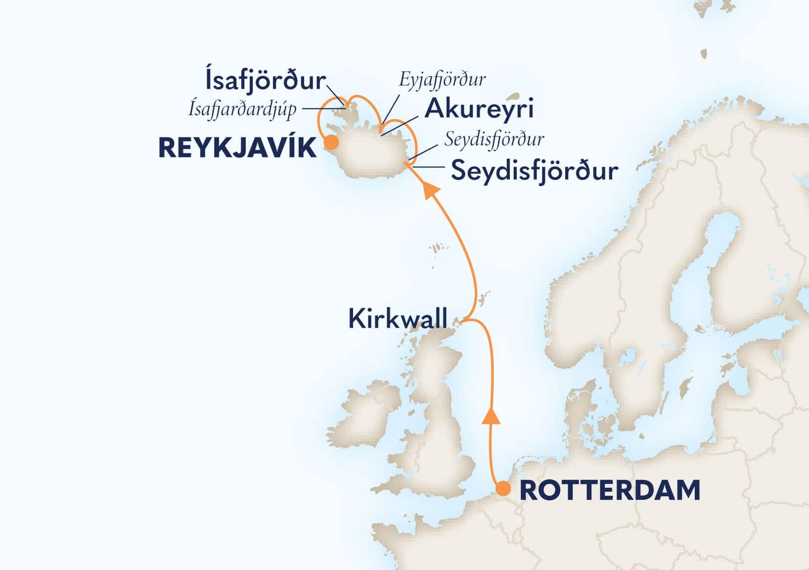 7 nights Mediterranean cruise on Rotterdam
from ๐ณ๐ฑ Rotterdam to Reykjavik, Iceland