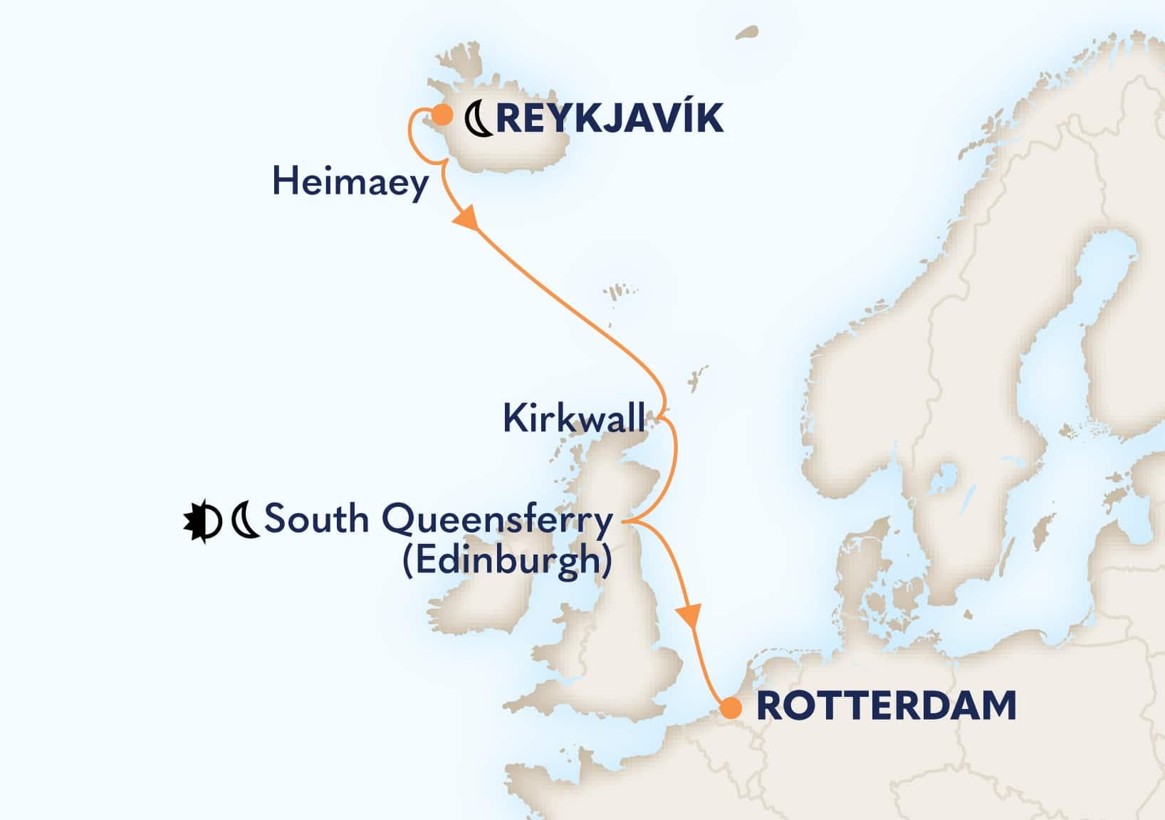 7 nights Mediterranean cruise on Rotterdam
from Reykjavik, Iceland to 🇳🇱 Rotterdam