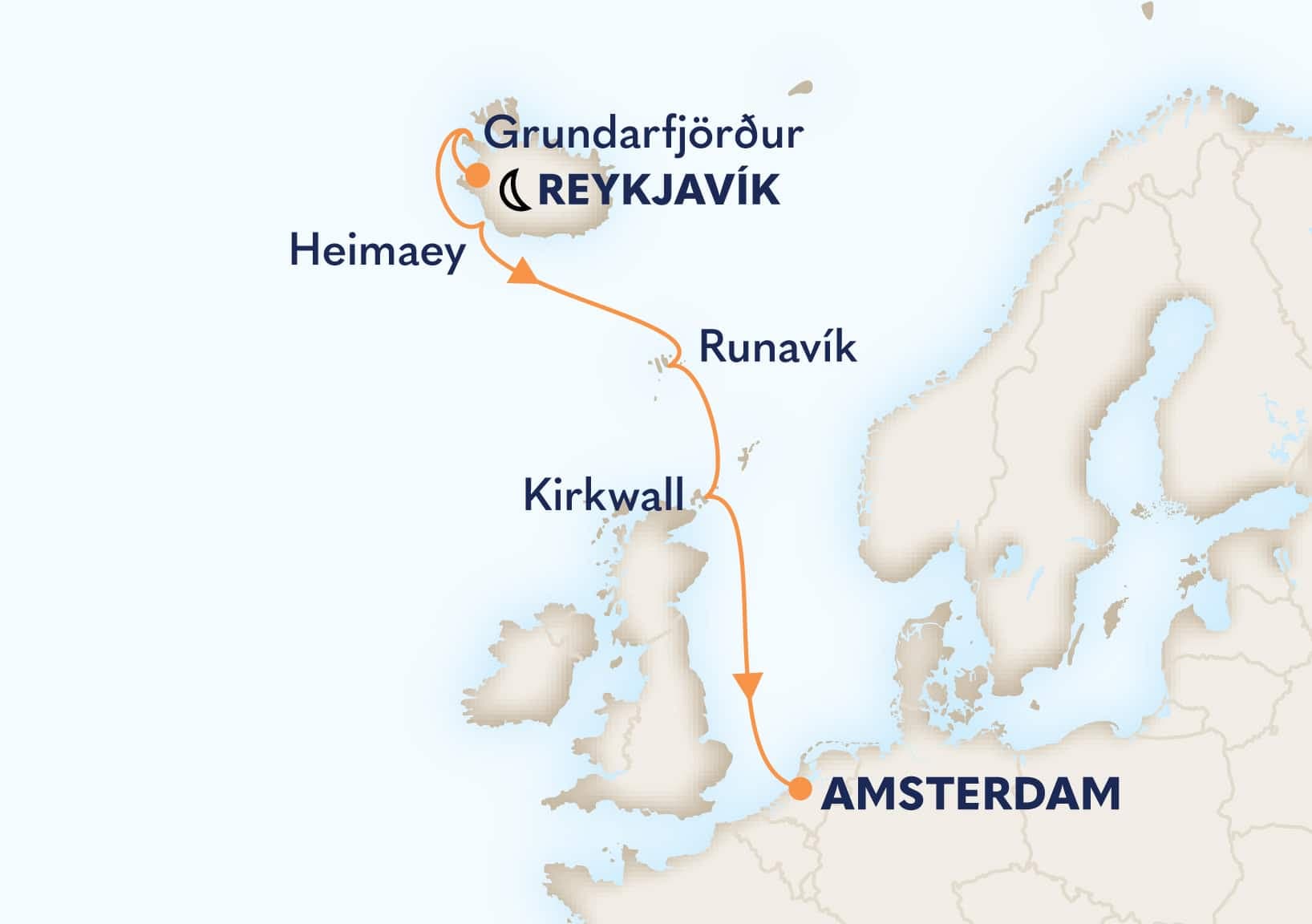 7 nights Mediterranean cruise on Zuiderdam
from Reykjavik, Iceland to ๐ณ๐ฑ Amsterdam