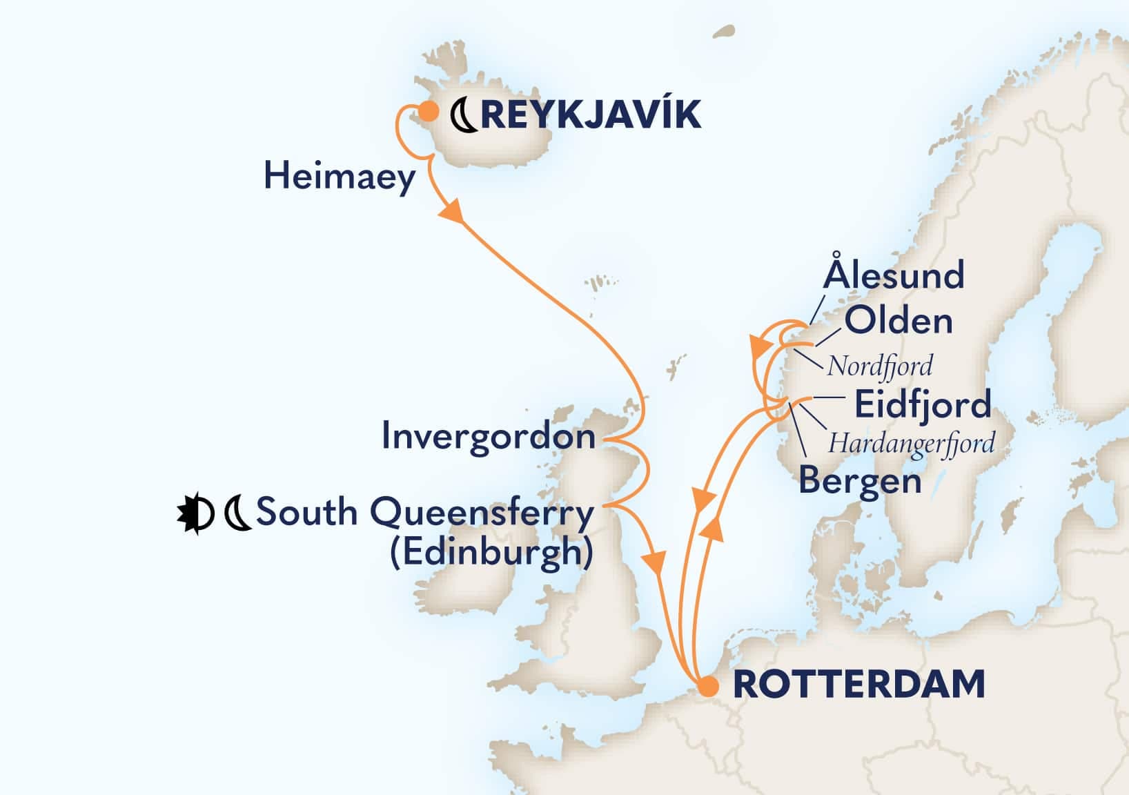 14 nights Mediterranean cruise on Rotterdam
from Reykjavik, Iceland to ๐ณ๐ฑ Rotterdam