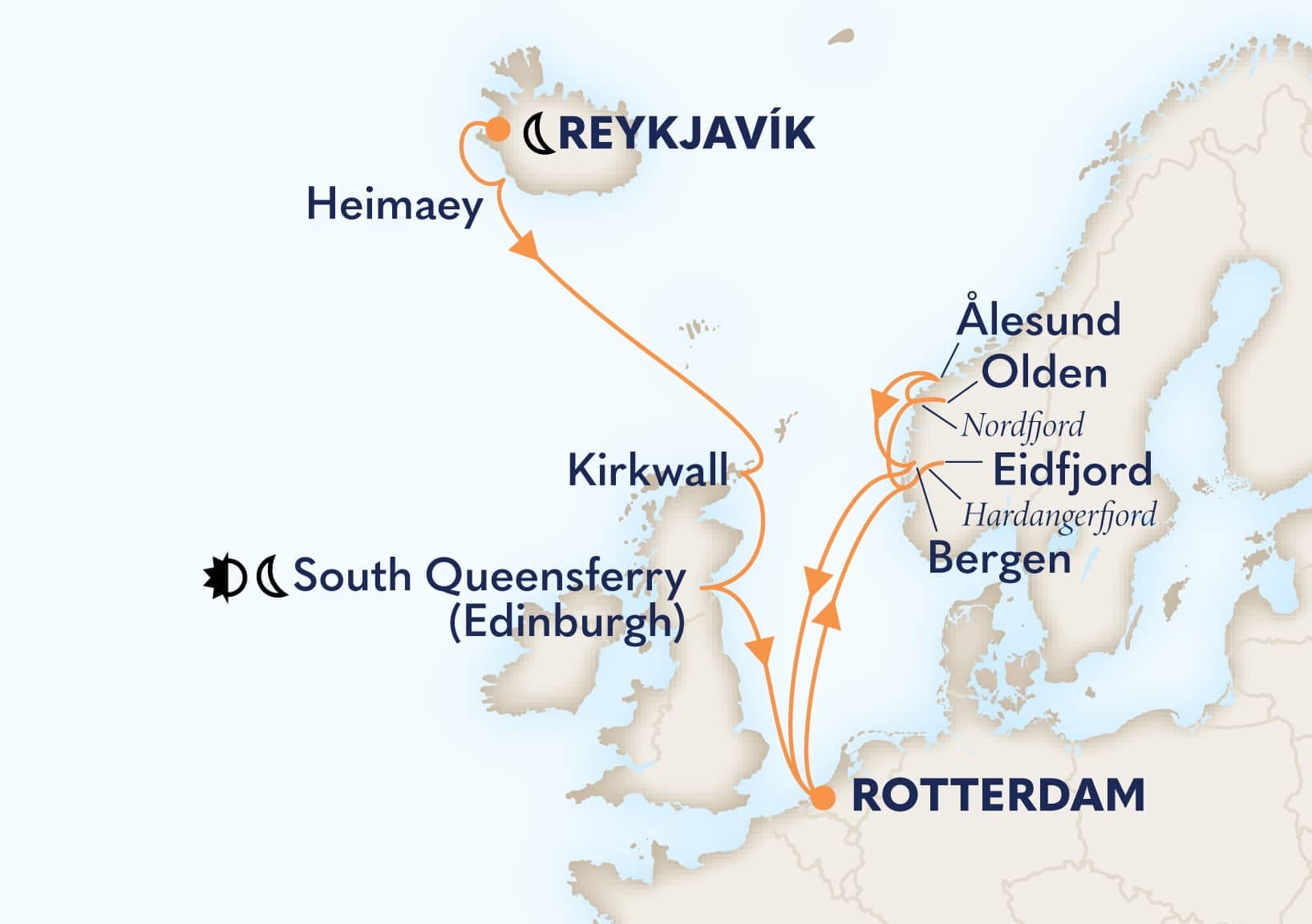 14 nights Mediterranean cruise on Rotterdam
from Reykjavik, Iceland to ๐ณ๐ฑ Rotterdam