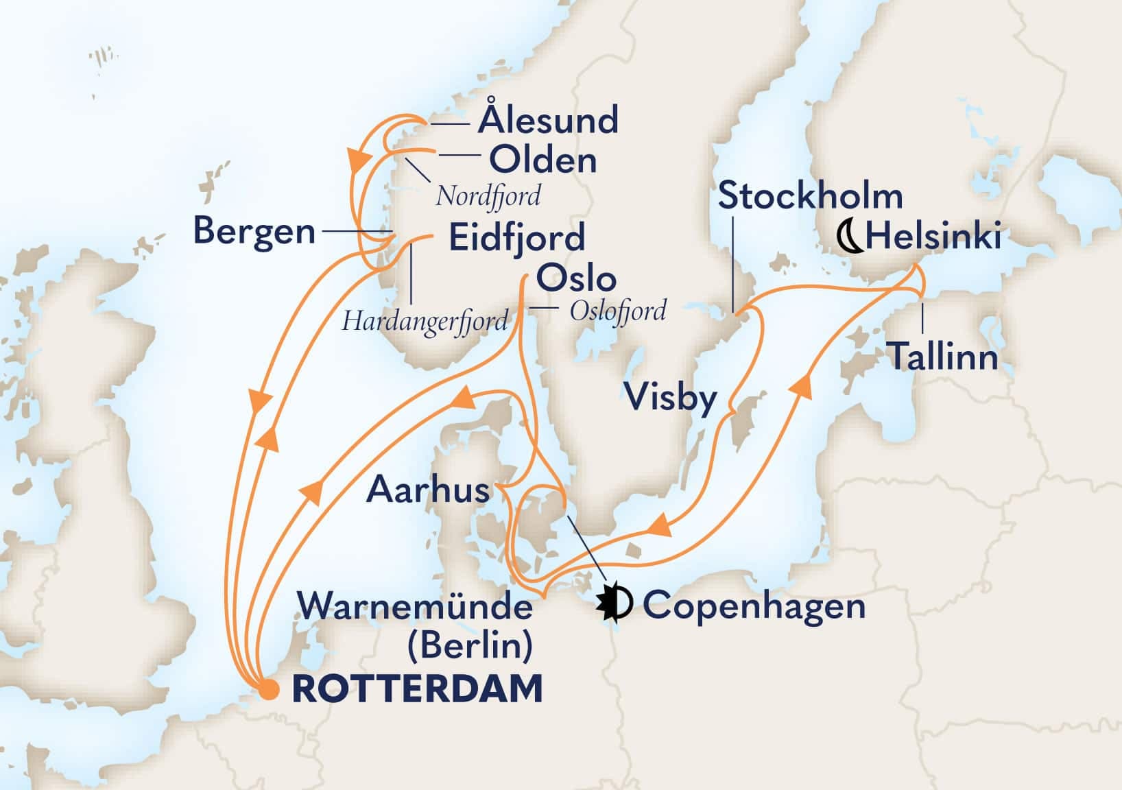 21 nights North European cruise on Rotterdam
from ๐ณ๐ฑ Rotterdam
