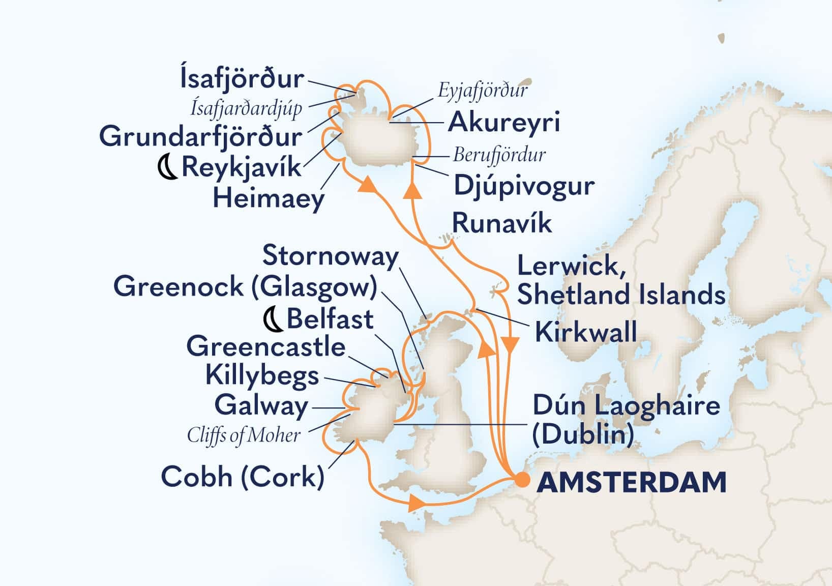 25 nights Mediterranean cruise on Zuiderdam
from ๐ณ๐ฑ Amsterdam