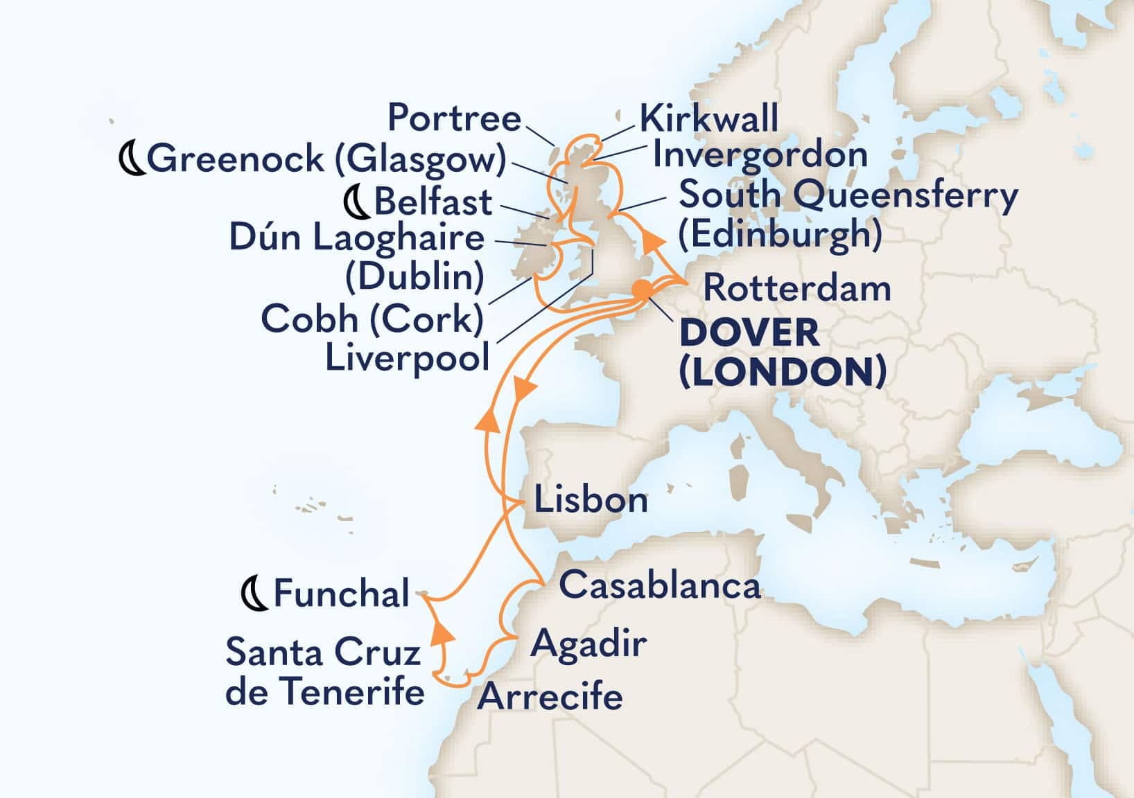28 nights Mediterranean cruise on Nieuw Statendam
from Dover (London), England, UK