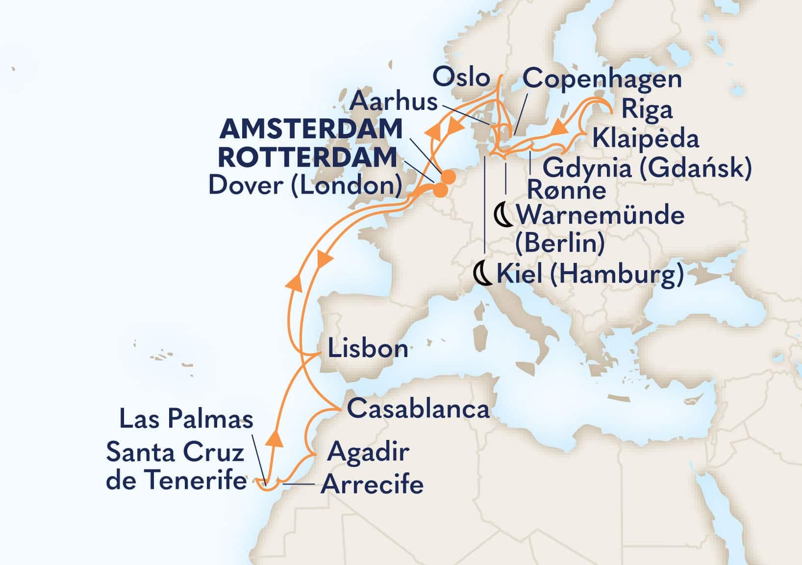 28 nights Mediterranean cruise on Nieuw Statendam
from ๐ณ๐ฑ Amsterdam to ๐ณ๐ฑ Rotterdam
