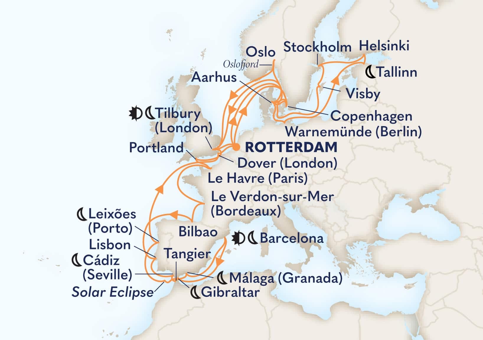42 nights Mediterranean cruise on Nieuw Statendam
from ๐ณ๐ฑ Rotterdam