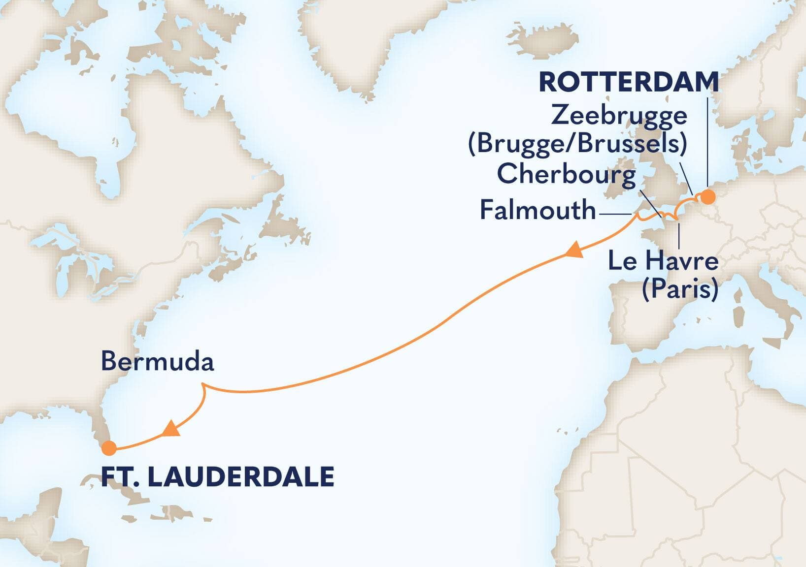 14 nights Mediterranean cruise on Rotterdam
from ๐ณ๐ฑ Rotterdam to ๐บ๐ธ Fort Lauderdale