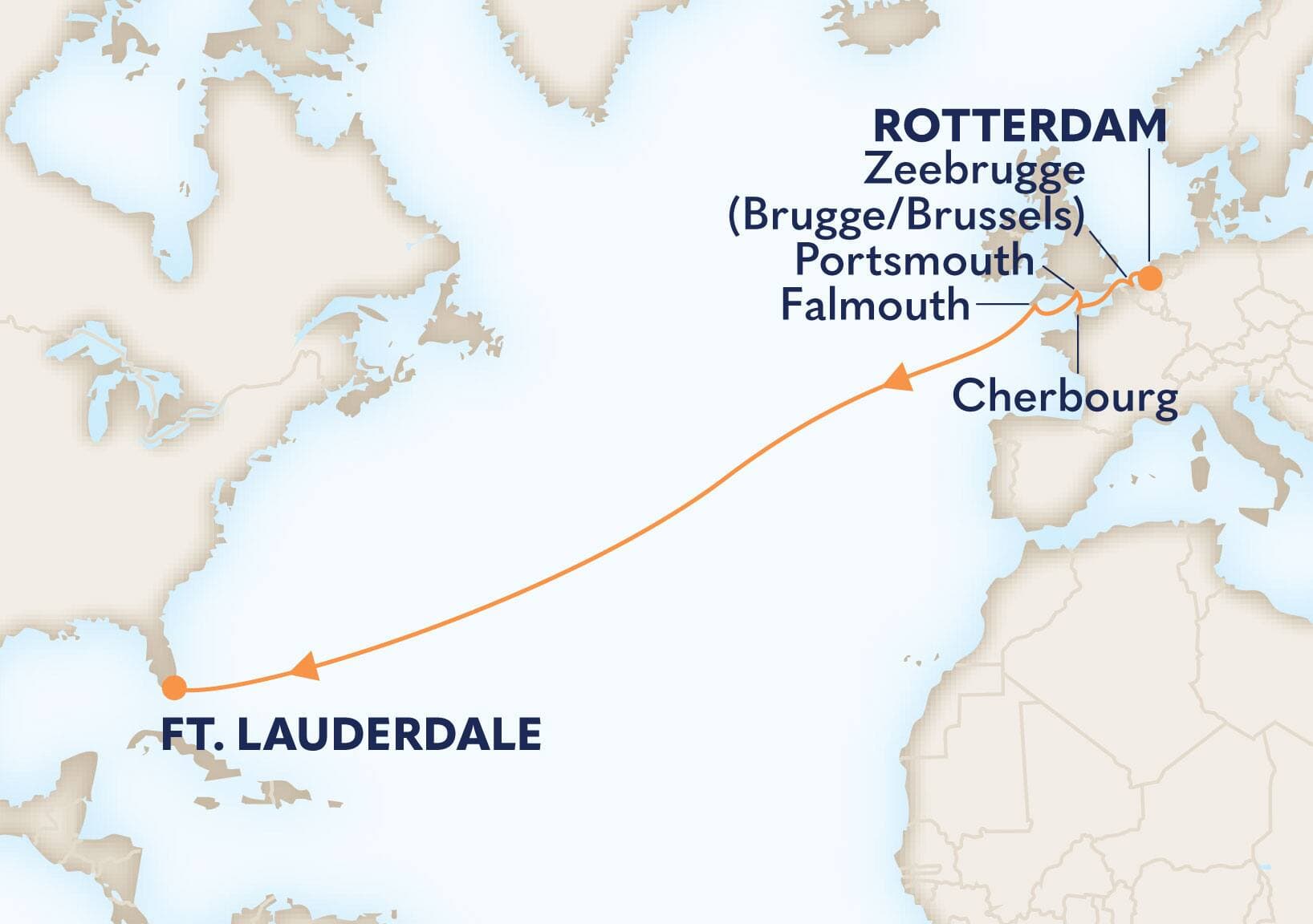 14 nights Mediterranean cruise on Nieuw Statendam
from ๐ณ๐ฑ Rotterdam to ๐บ๐ธ Fort Lauderdale