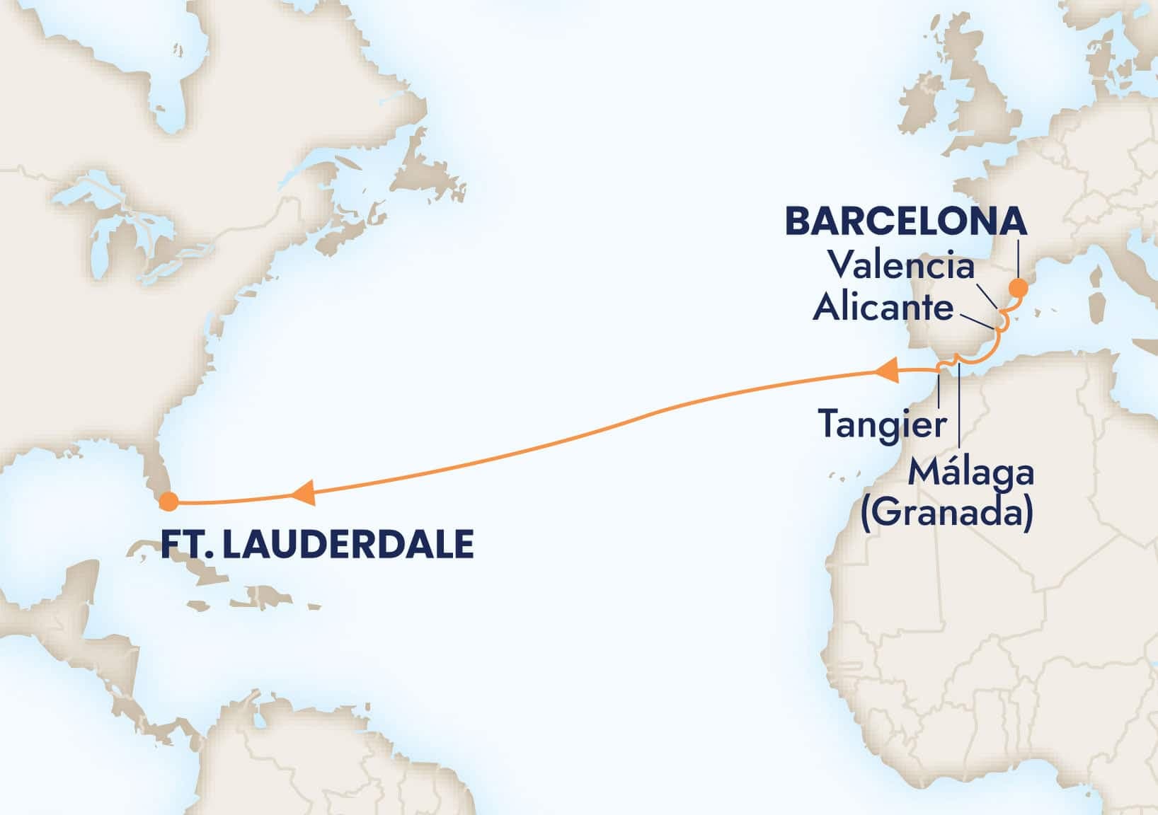 14 nights Mediterranean cruise on Rotterdam
from 🇪🇸 Barcelona to 🇺🇸 Fort Lauderdale