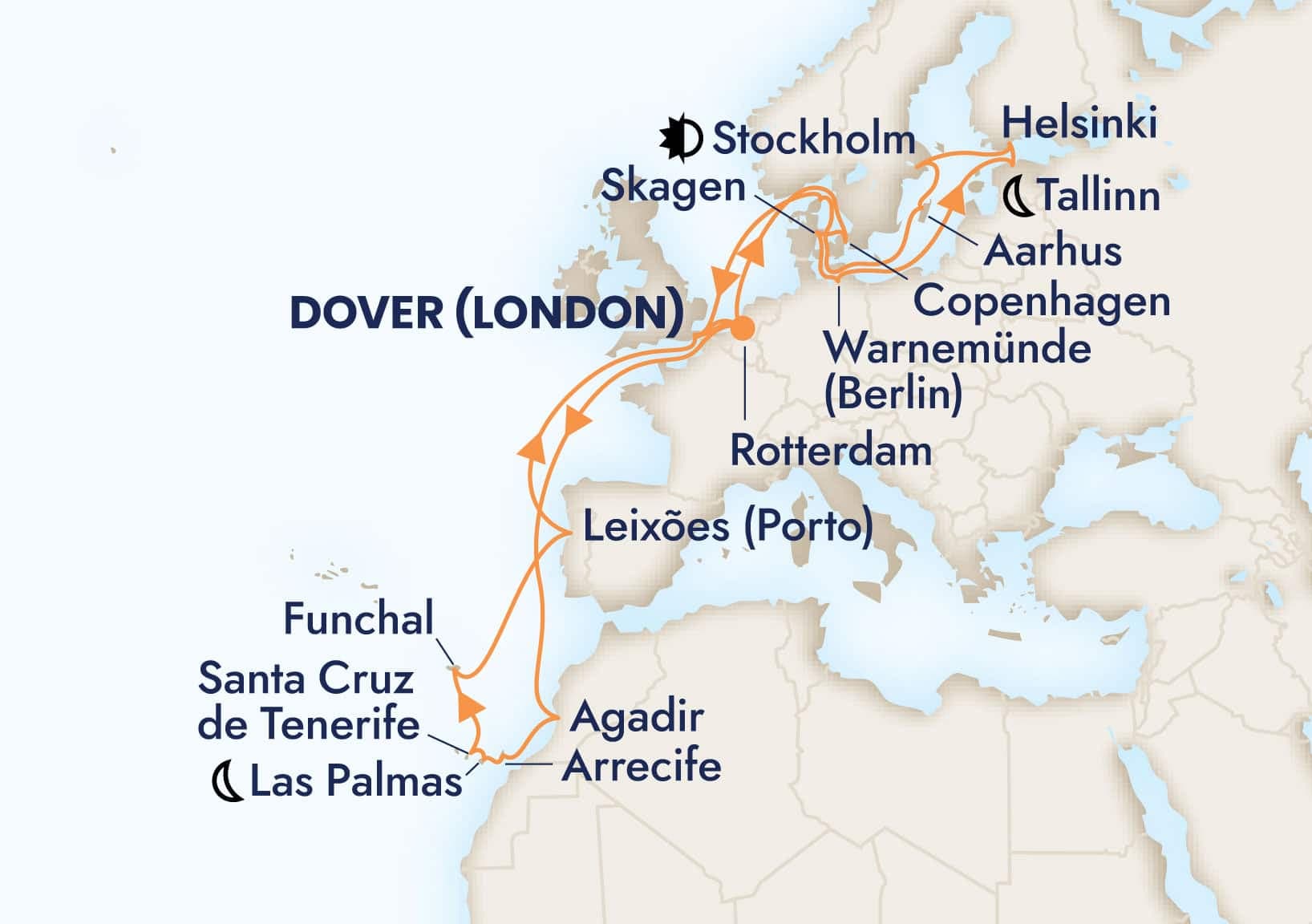 28 nights North European cruise on Nieuw Statendam
from ๐ฌ๐ง Dover