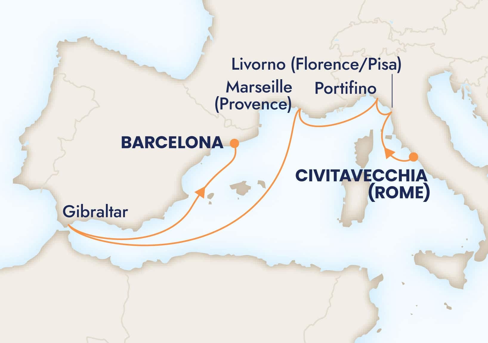 7 nights Mediterranean cruise on Nieuw Amsterdam
from Civitavecchia (Rome), Italy to ๐ช๐ธ Barcelona