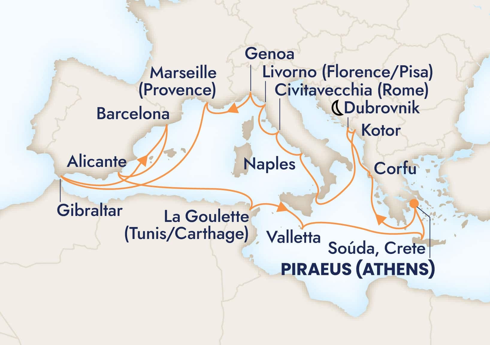 21 nights Mediterranean cruise on Nieuw Statendam
from ๐ฌ๐ท Athens