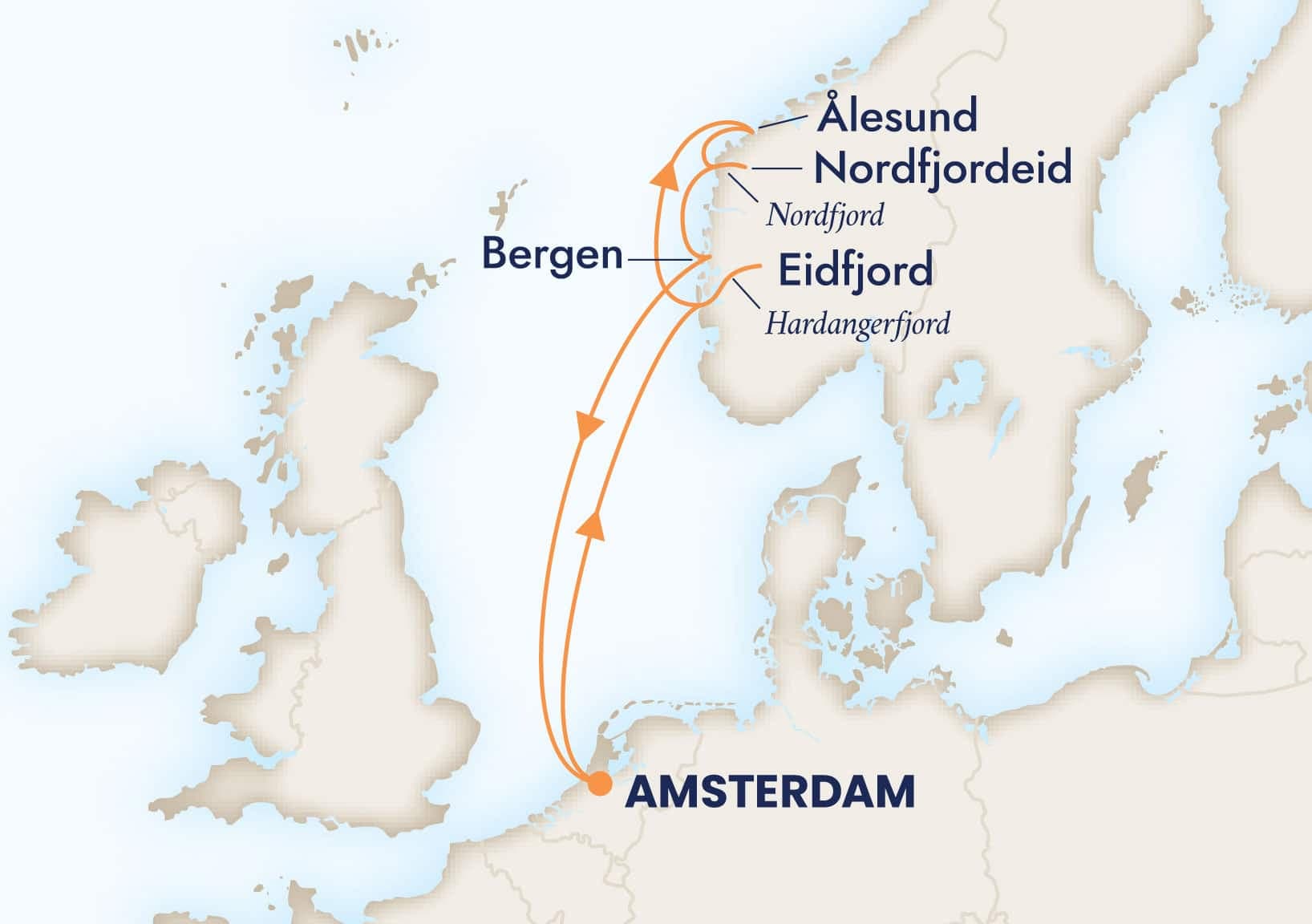 7 nights North European cruise on Zuiderdam
from 🇳🇱 Amsterdam