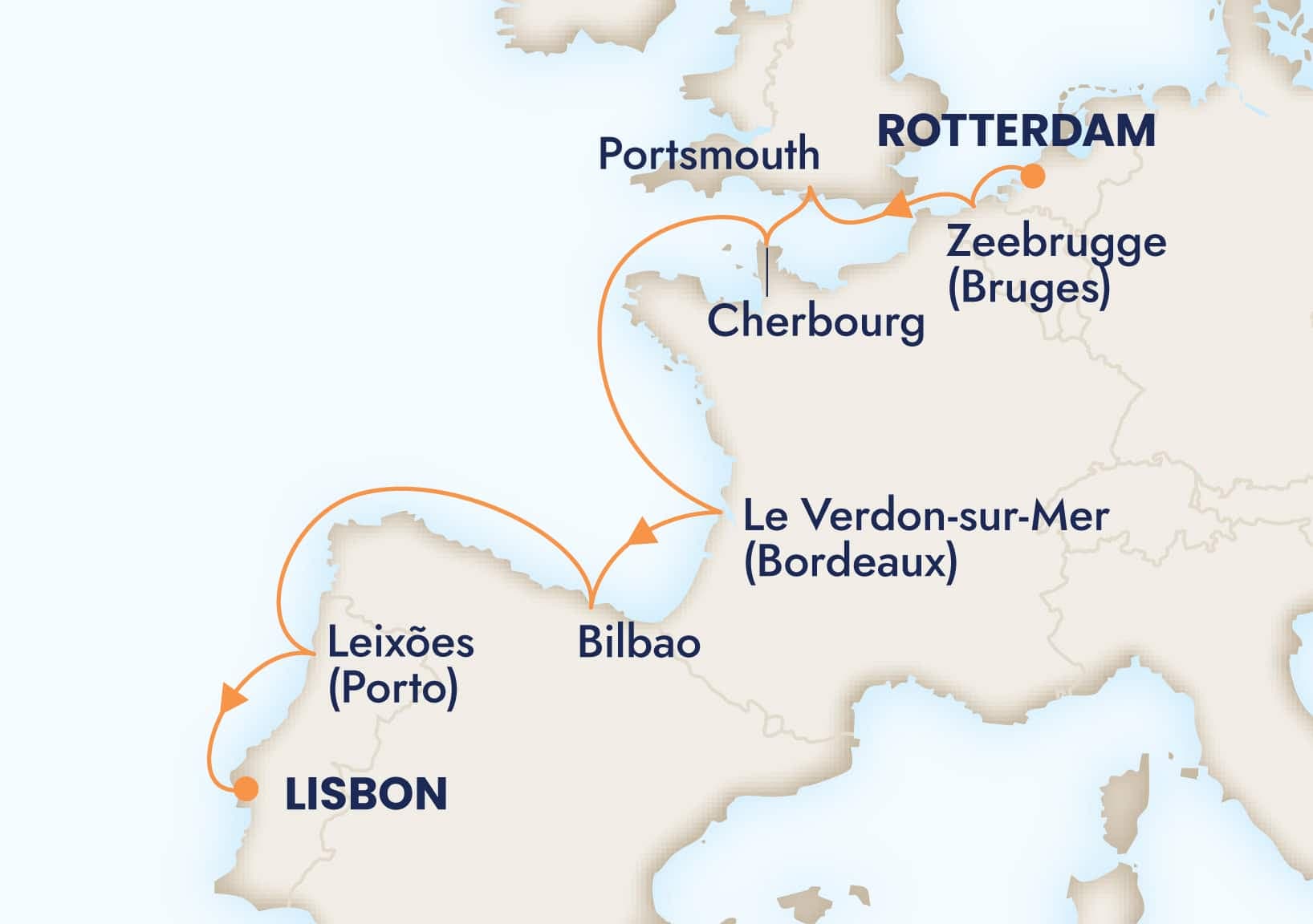 9 nights Mediterranean cruise on Rotterdam
from ๐ณ๐ฑ Rotterdam to ๐ต๐น Lisbon