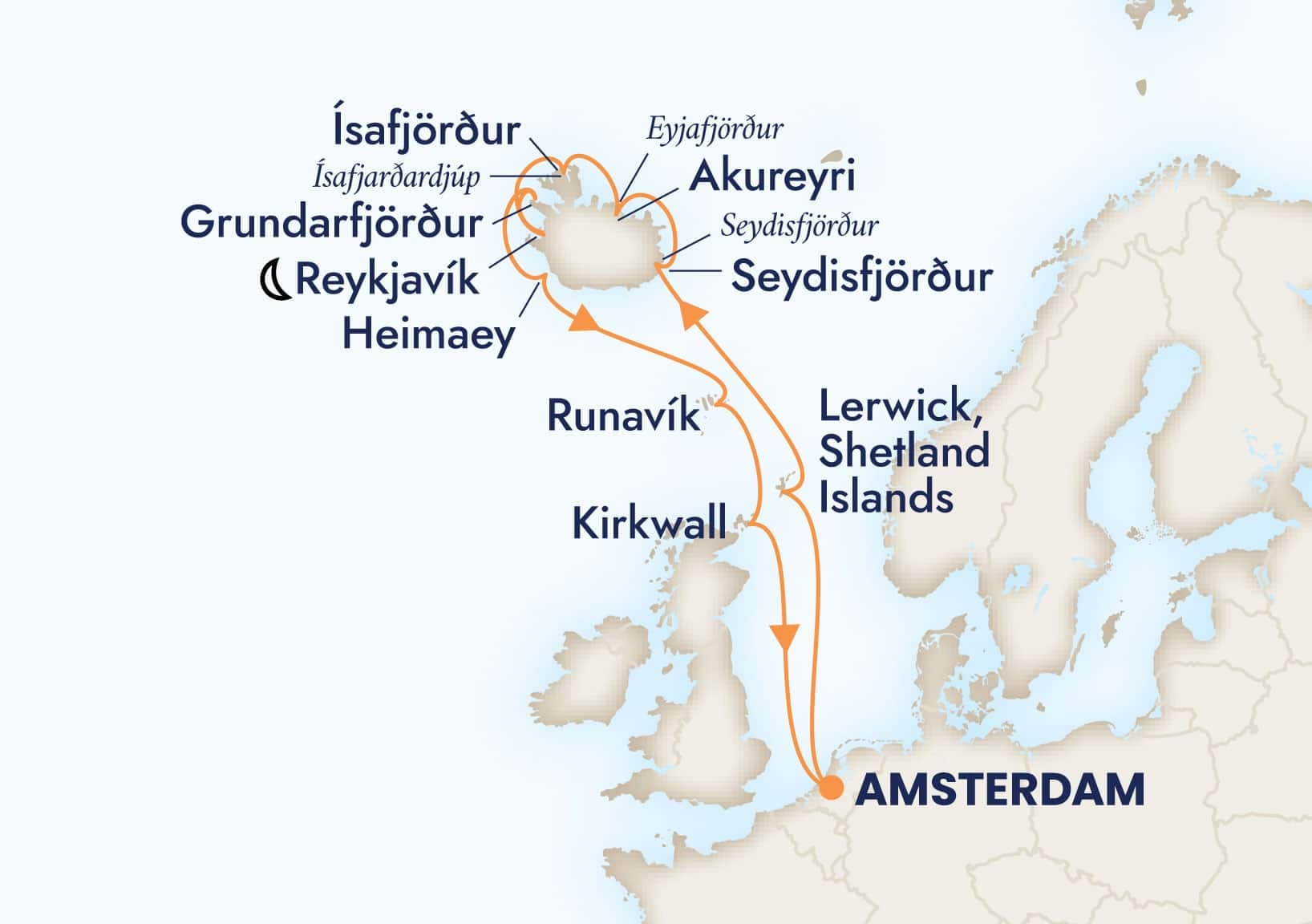 14 nights North European cruise on Zuiderdam
from ๐ณ๐ฑ Amsterdam