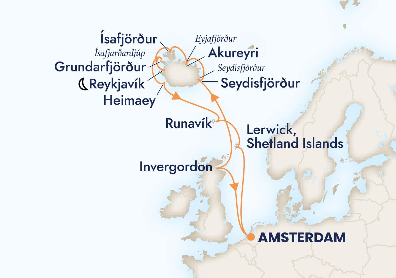 14 nights North European cruise on Zuiderdam
from ๐ณ๐ฑ Amsterdam