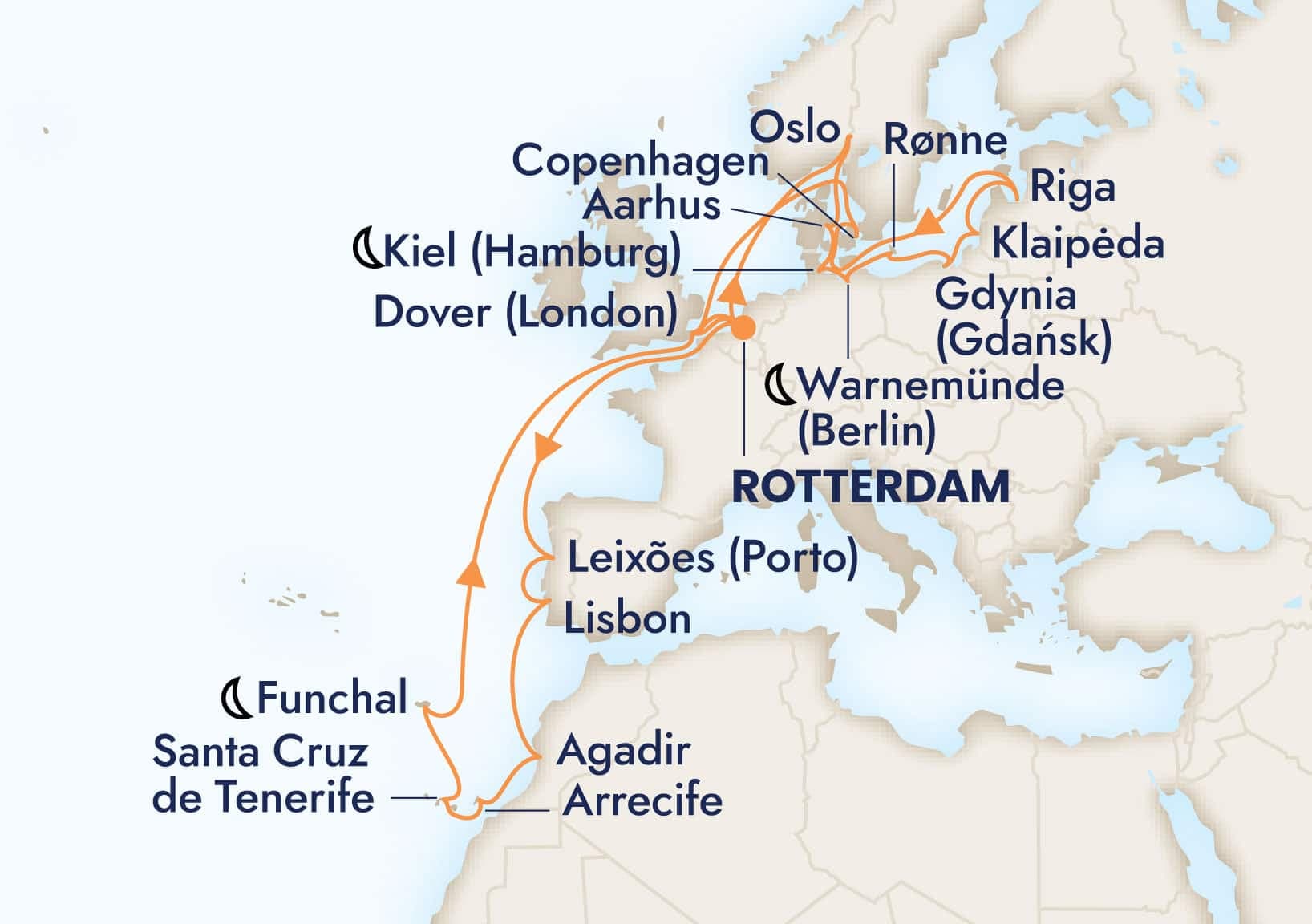 28 nights Mediterranean cruise on Nieuw Statendam
from ๐ณ๐ฑ Rotterdam