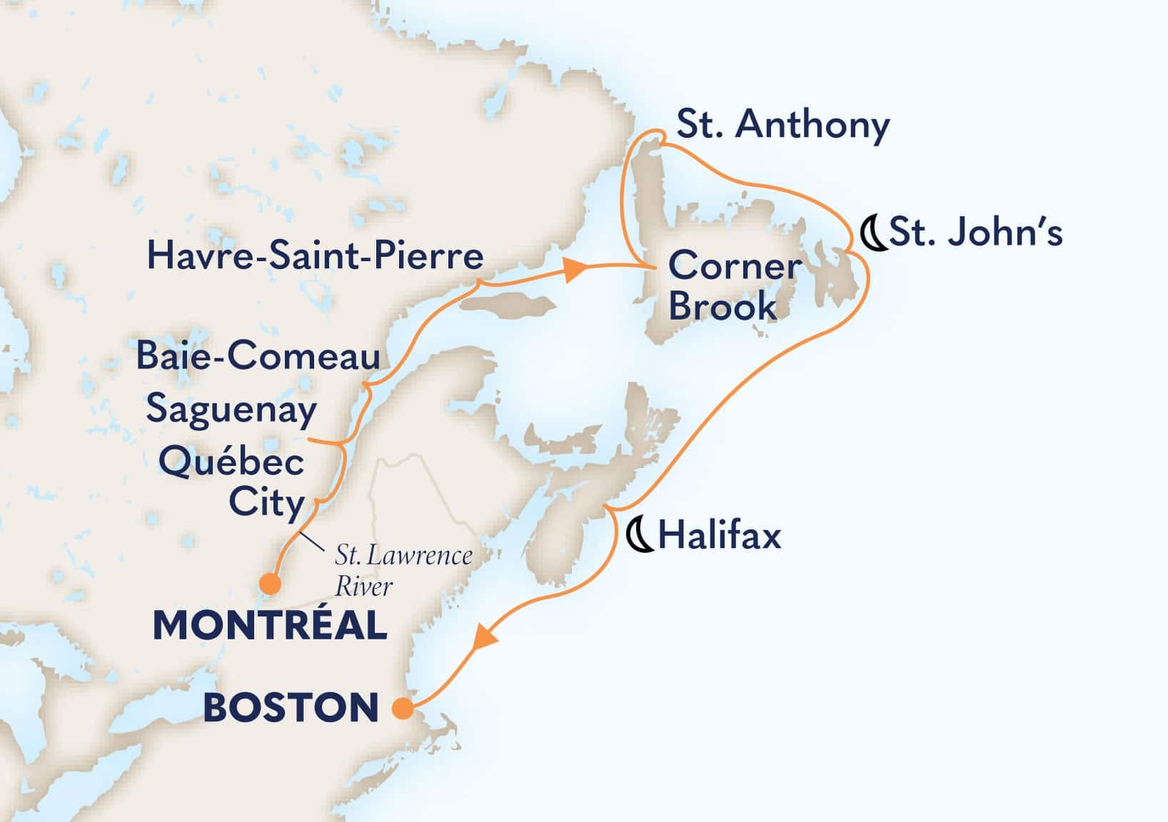 11 nights North East American cruise on Volendam
from Montreal, Quebec, Canada to ๐บ๐ธ Boston
