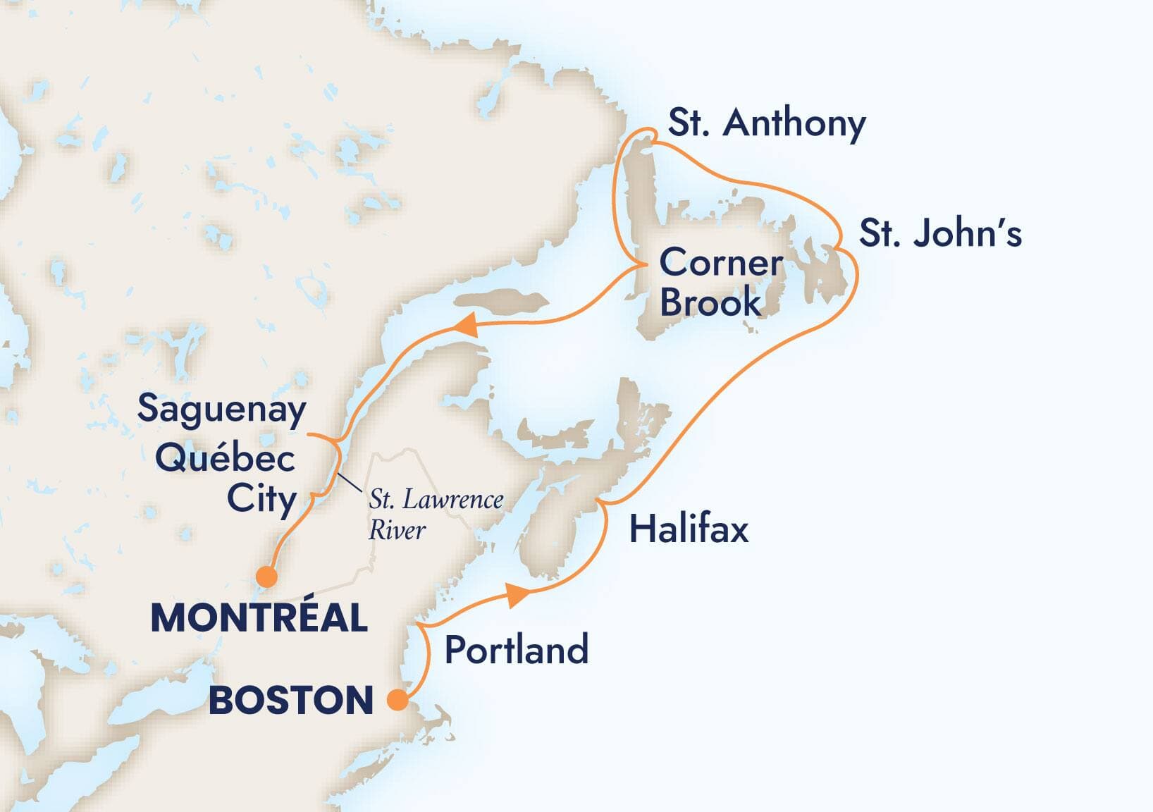 10 nights North East American cruise on Volendam
from ๐บ๐ธ Boston to ๐จ๐ฆ Montreal