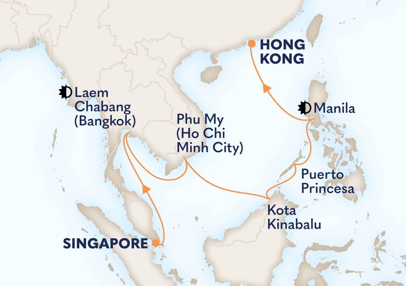 14 nights Asian cruise on Noordam
from 🇸🇬 Singapore to ðŸ‡ðŸ‡° Hong Kong